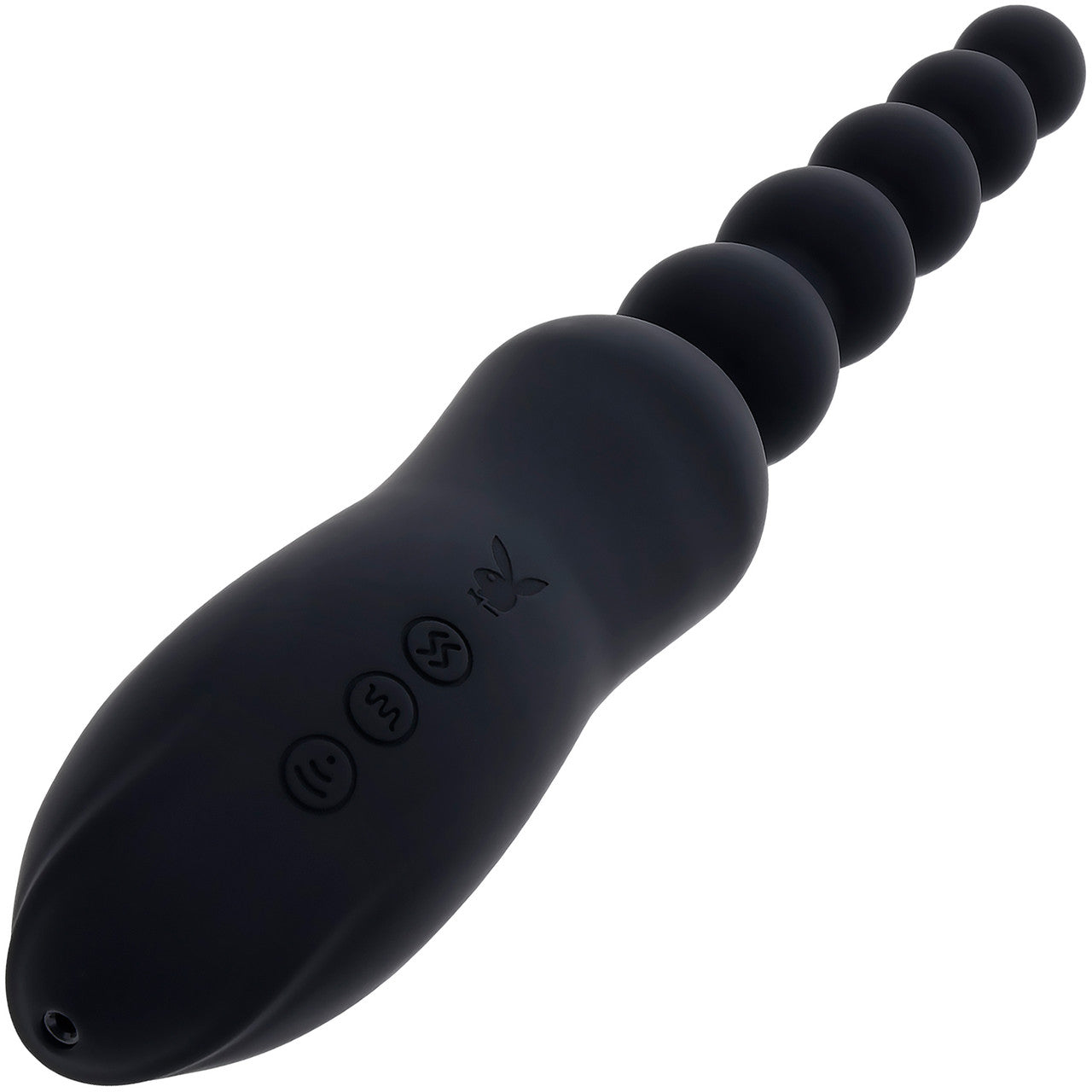 Playboy Pleasure Let It Bead Anal Beads & Clitoral Suction Rechargeable Silicone Dual Purpose Vibrator