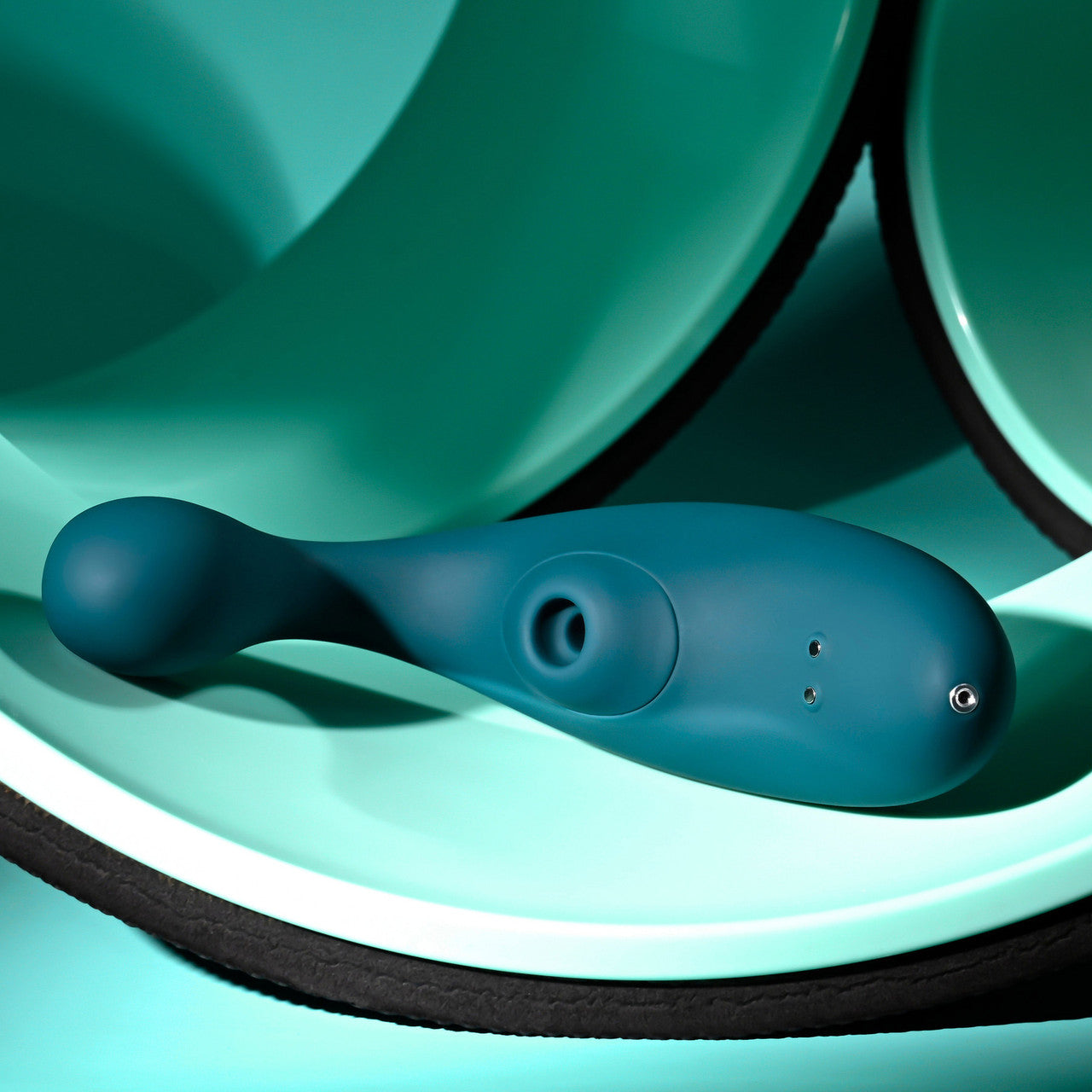 Playboy Pleasure Charmer Rechargeable Silicone Dual Stimulation Vibrator With Clitoral Suction