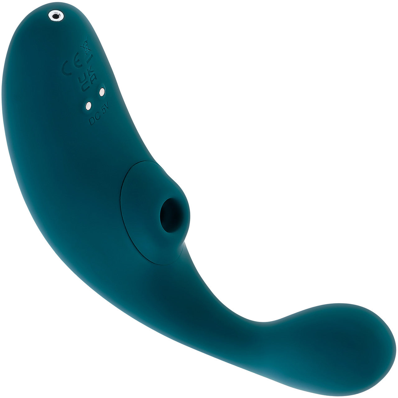 Playboy Pleasure Charmer Rechargeable Silicone Dual Stimulation Vibrator With Clitoral Suction