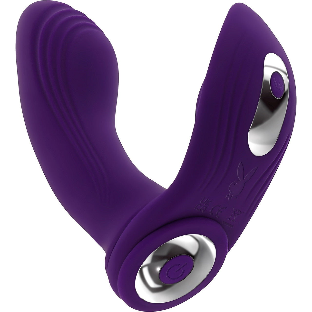Playboy Pleasure Mix & Match Silicone Dual Stimulation Vibrator With Removable Cock Ring