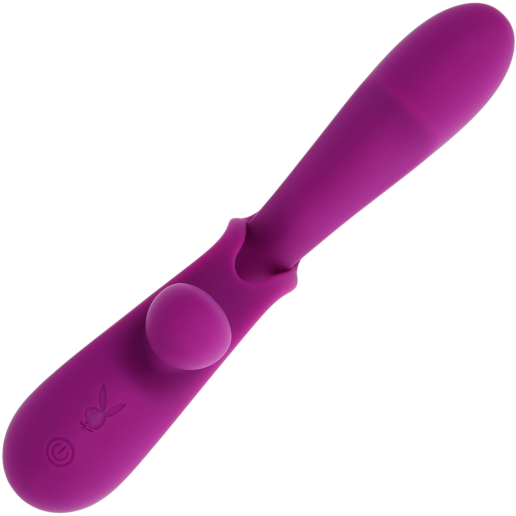 Playboy Pleasure Cha Cha Slide Rechargeable Silicone Dual Stimulation Vibrator