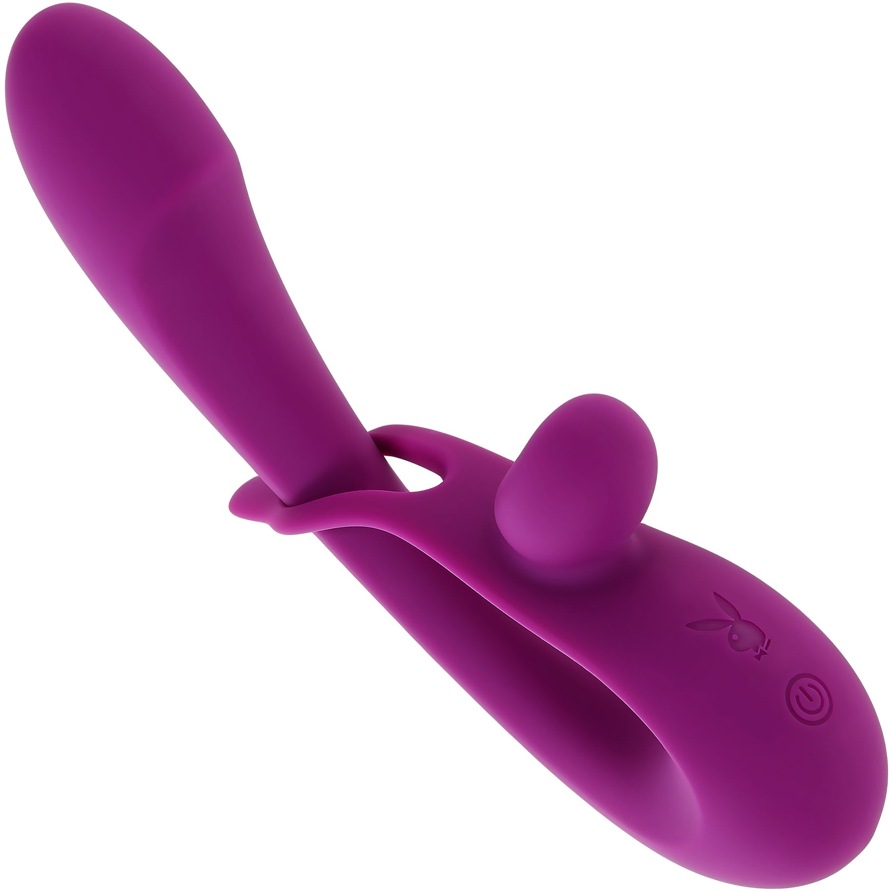 Playboy Pleasure Cha Cha Slide Rechargeable Silicone Dual Stimulation Vibrator