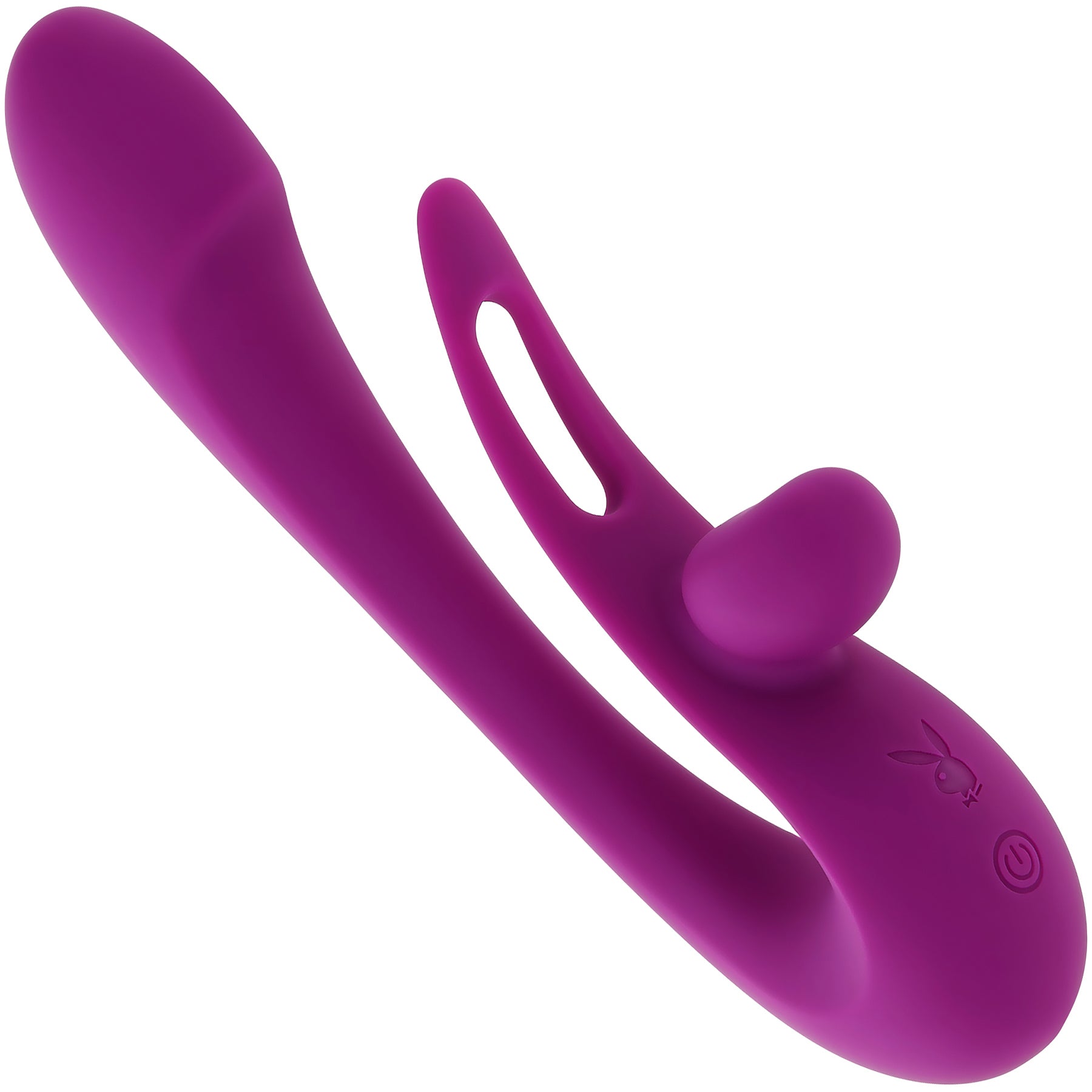 Playboy Pleasure Cha Cha Slide Rechargeable Silicone Dual Stimulation Vibrator