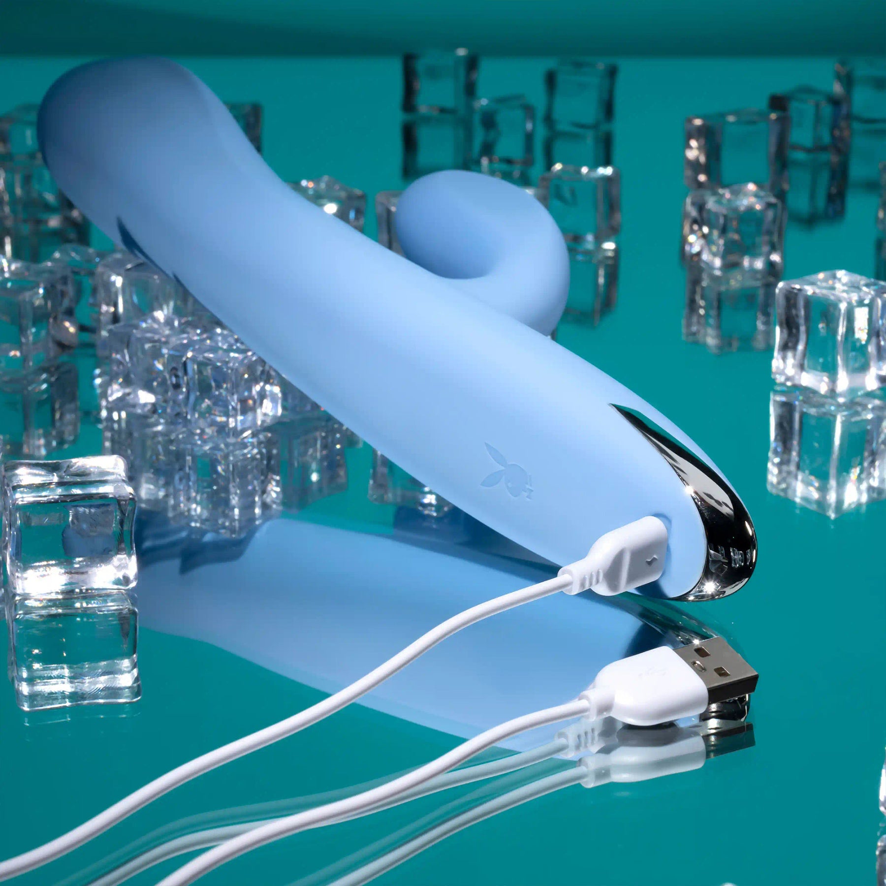 Playboy Pleasure Up And Away Thrusting Silicone Rabbit Vibrator