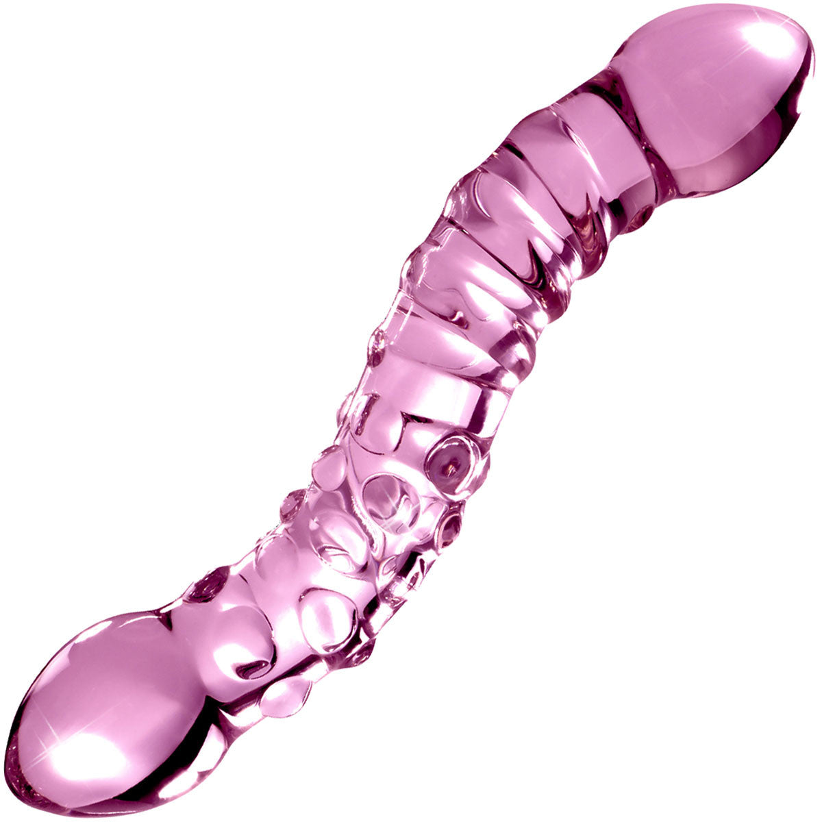 Icicles No. 55 Pink Glass G-Spot Dildo Icicles No. 55 Pink Glass G-Spot Dildo