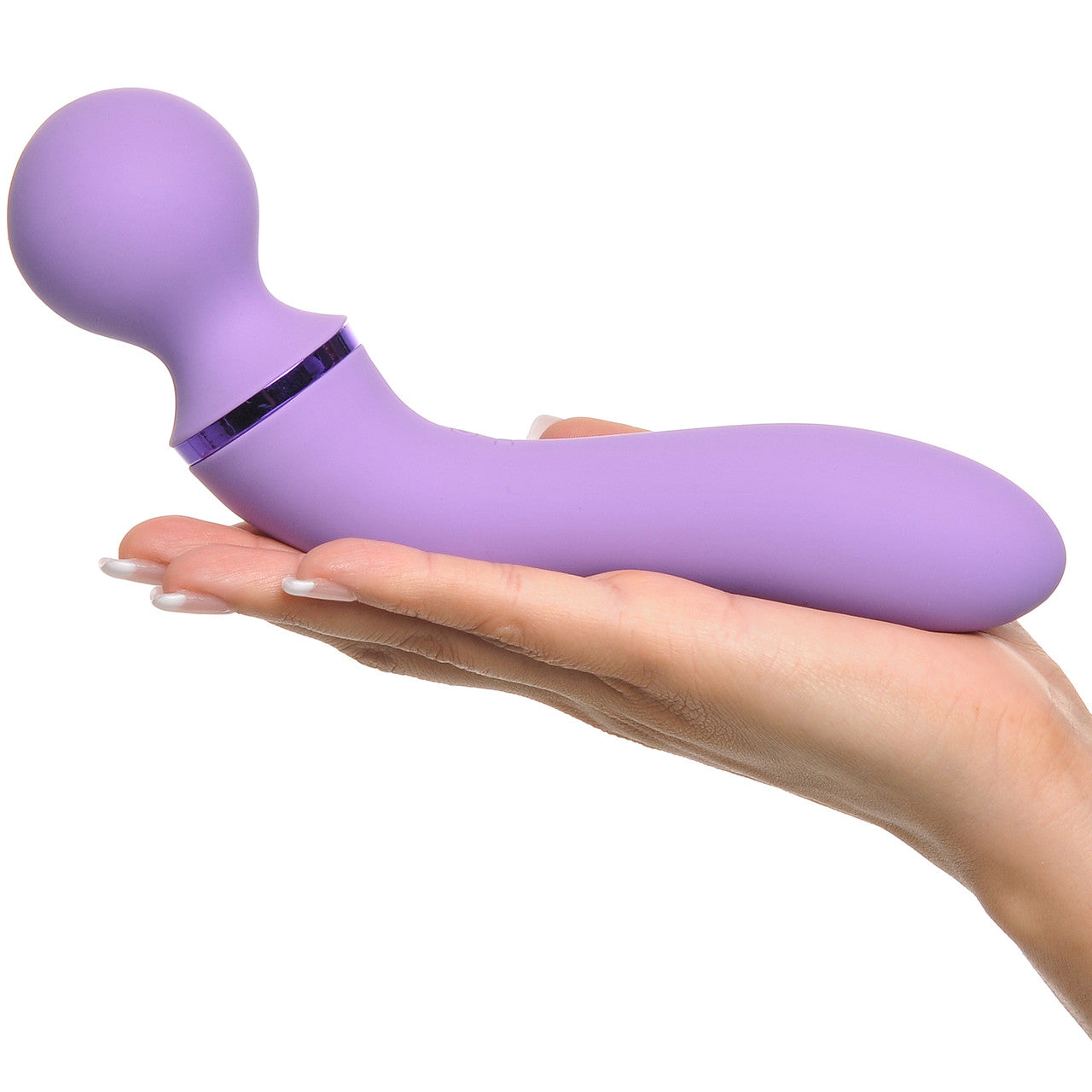 Fantasy For Her Silicone Rechargeable Duo Wand Massage-Her - Dual Function Wand With G-Spot Vibrator