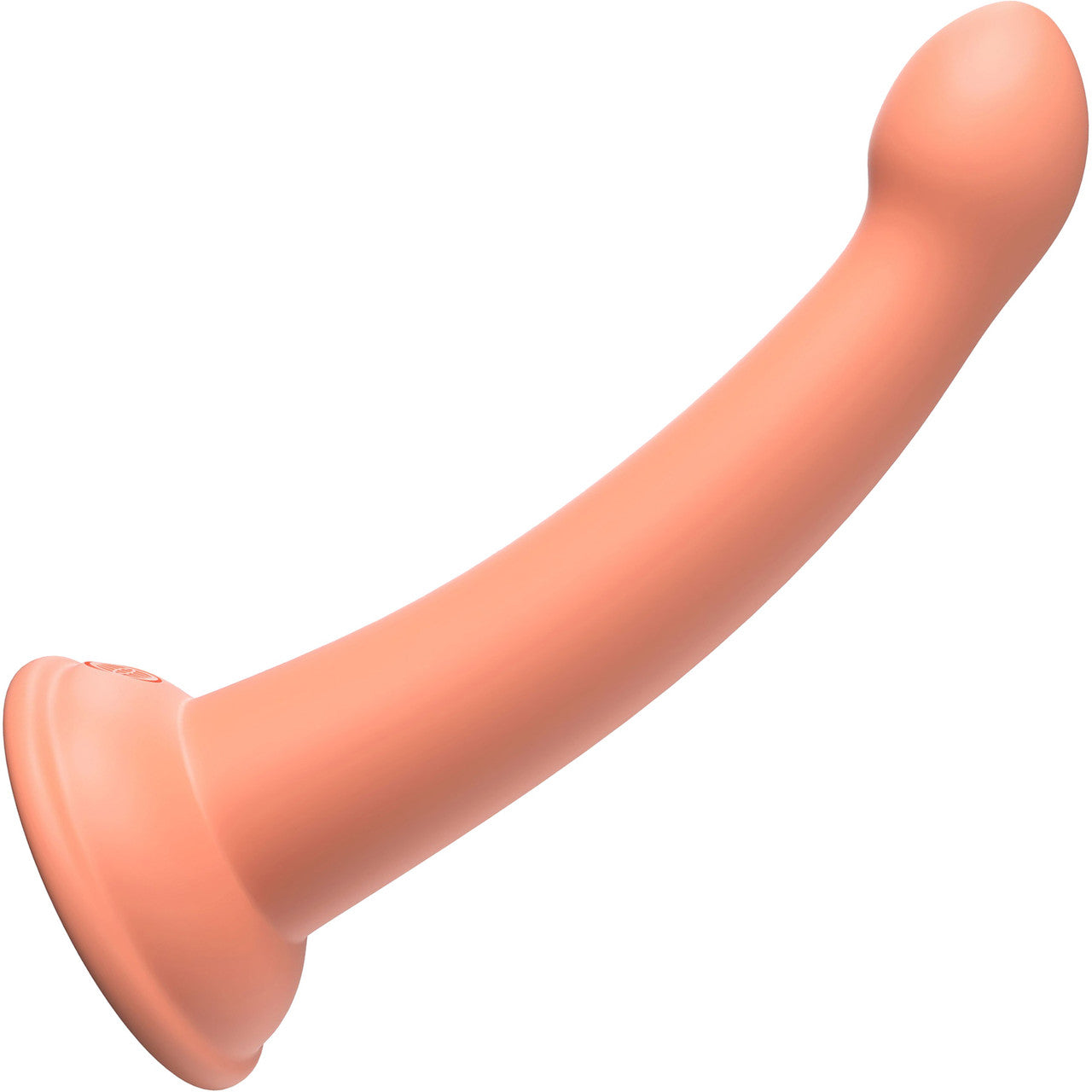 Dillio Platinum Secret Explorer Silicone 6" Suction Cup Dildo - Peach