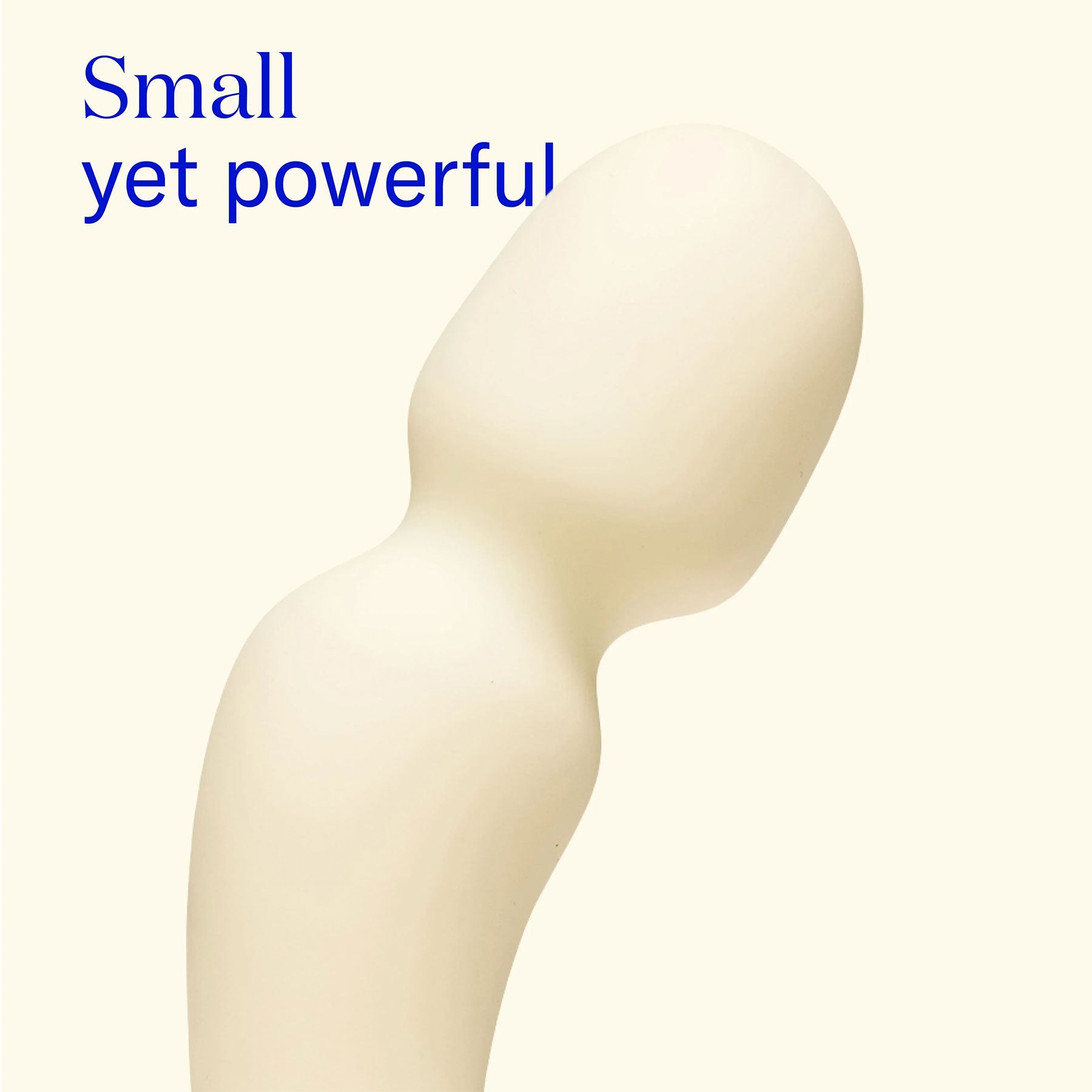 Min Silicone Waterproof Rechargeable Mini Wand Vibrator By Dame - Butter