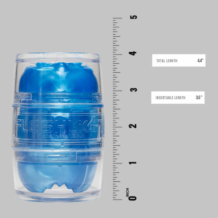 Fleshlight QUICKSHOT Alien Metallic Lady & Butt - Compact Masturbation Sleeve - Measurements