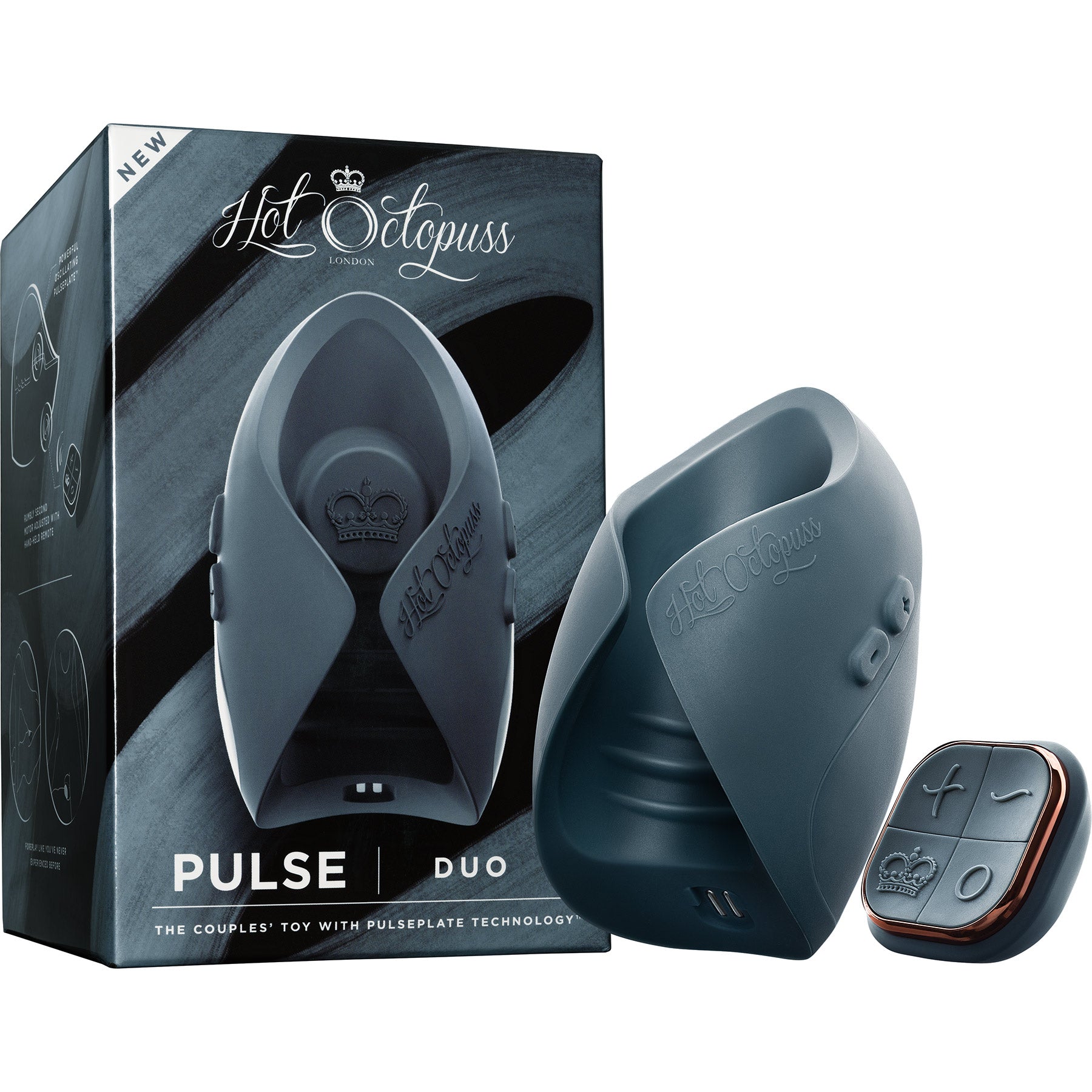 PULSE DUO Enhanced Vibrating Oscillating Couple's Toy With Remote By Hot Octopuss
