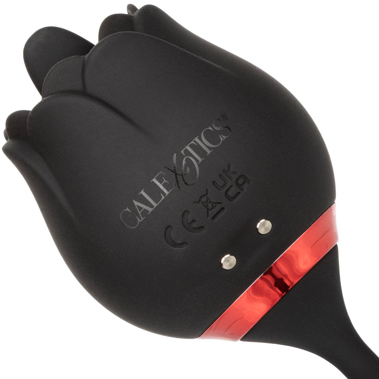 French Kiss Elite Lover Silicone Rotating Bullet Vibrator & Flickering Tongue Clitoral Stimulator By CalExotics - Black
