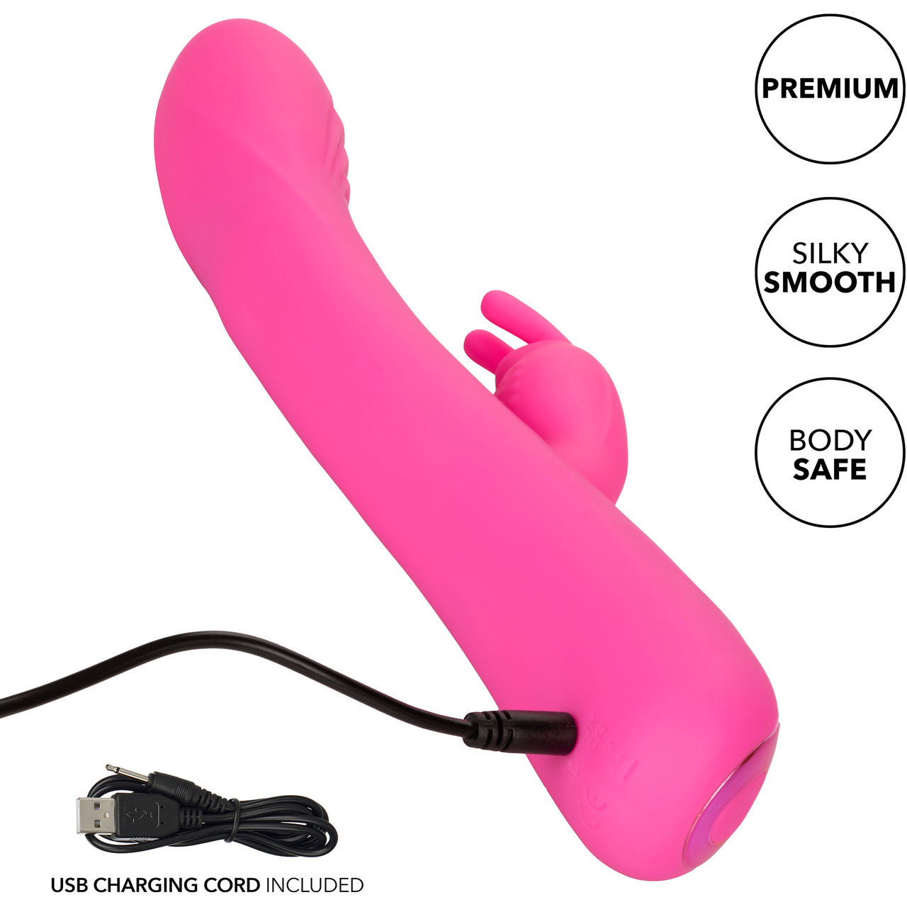 Jack Rabbit Elite Rocking Rabbit Silicone Rechargeable Dual Stimulation Vibrator By CalExotics