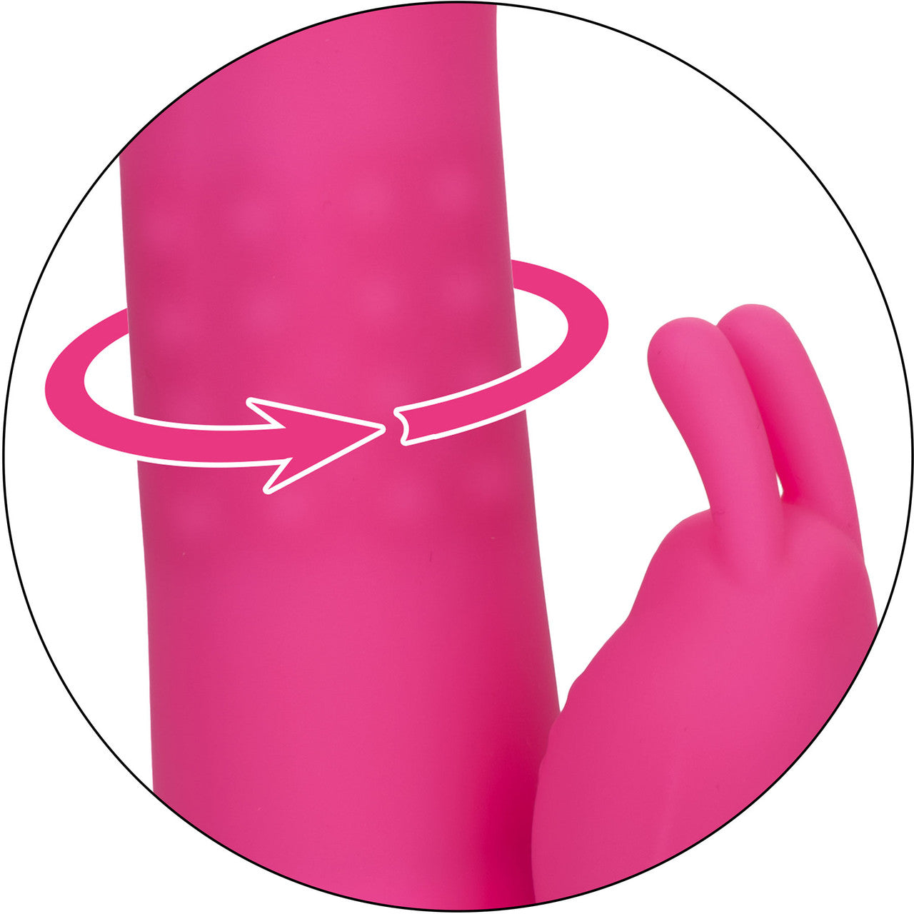 Jack Rabbit Elite Beaded G Rabbit Silicone Rechargeable Dual Stimulation Vibrator By CalExotics