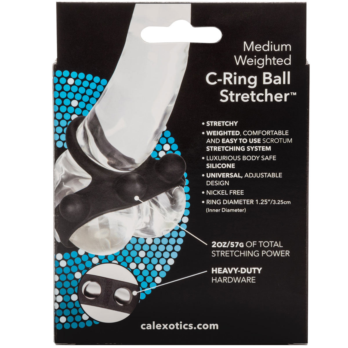 Silicone Medium Weighted C-Ring Ball Stretcher by CalExotics