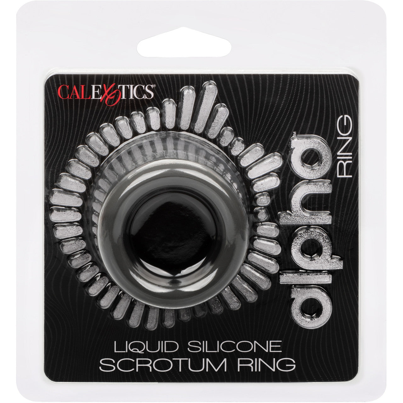 Alpha Liquid Silicone Scrotum Ring By CalExotics - Gray