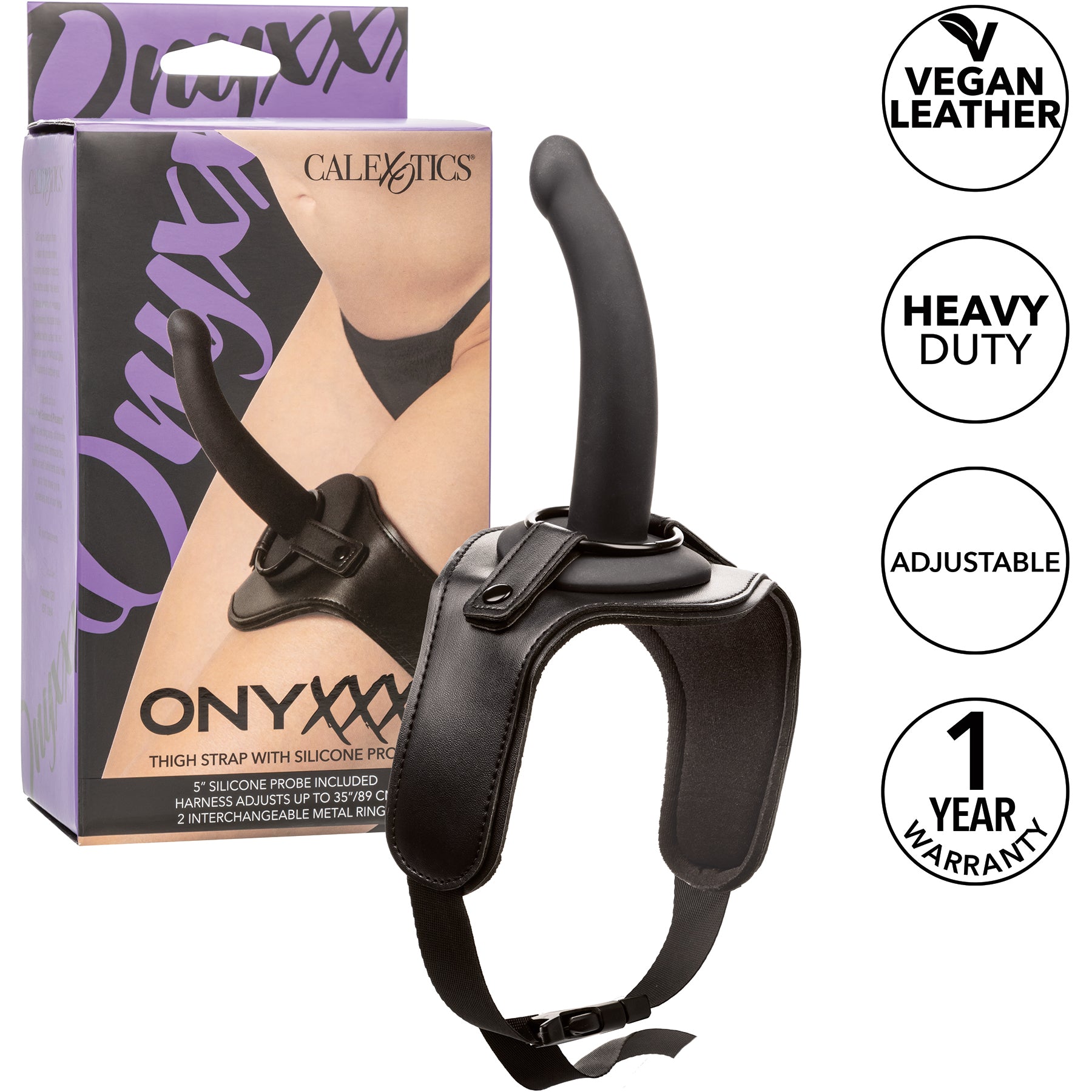 Onyxxx™ Thigh Strap With Silicone Probe