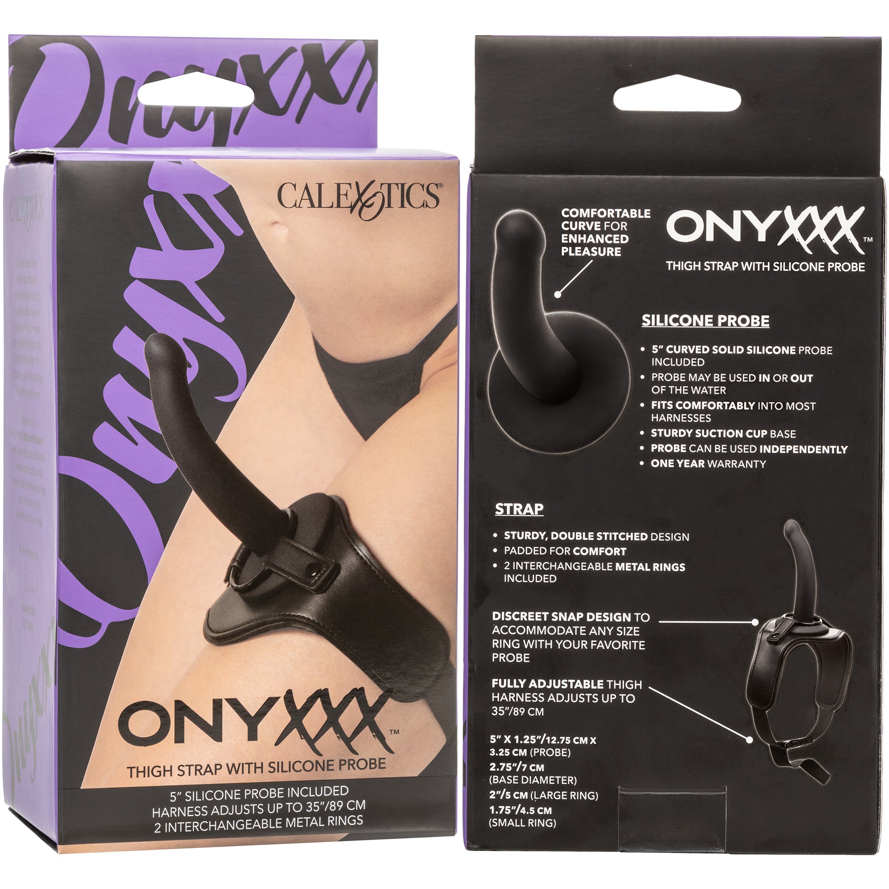 Onyxxx™ Thigh Strap With Silicone Probe