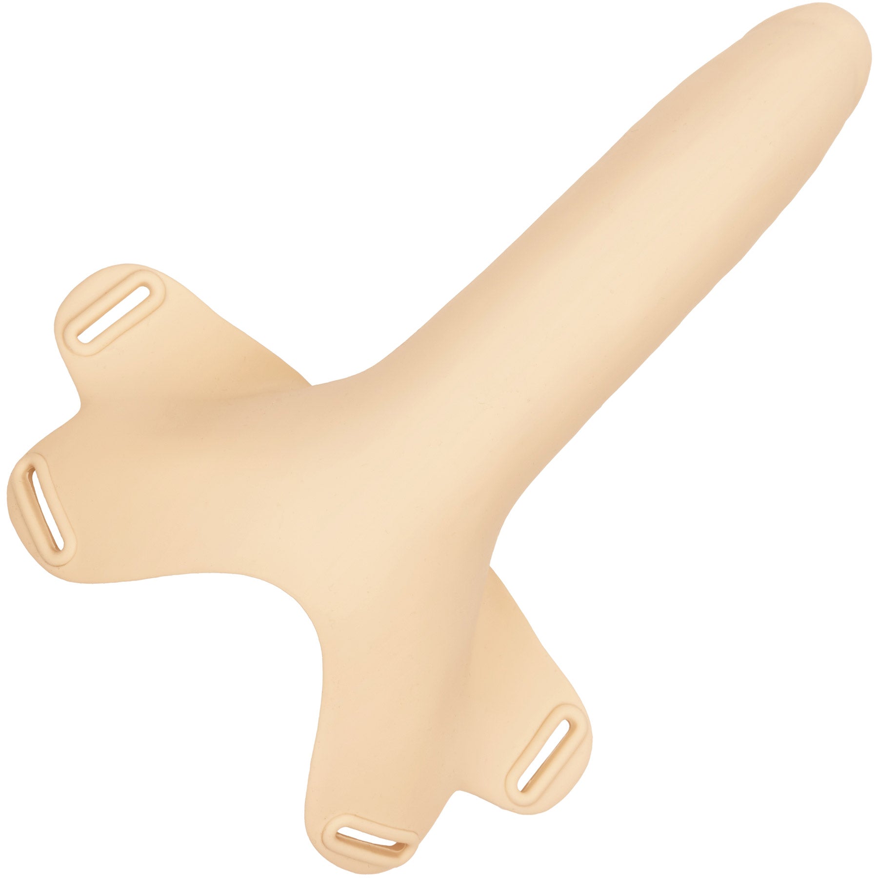 Accommodator Silicone Dong Oral Stimulation Penetrator By CalExotics - Vanilla