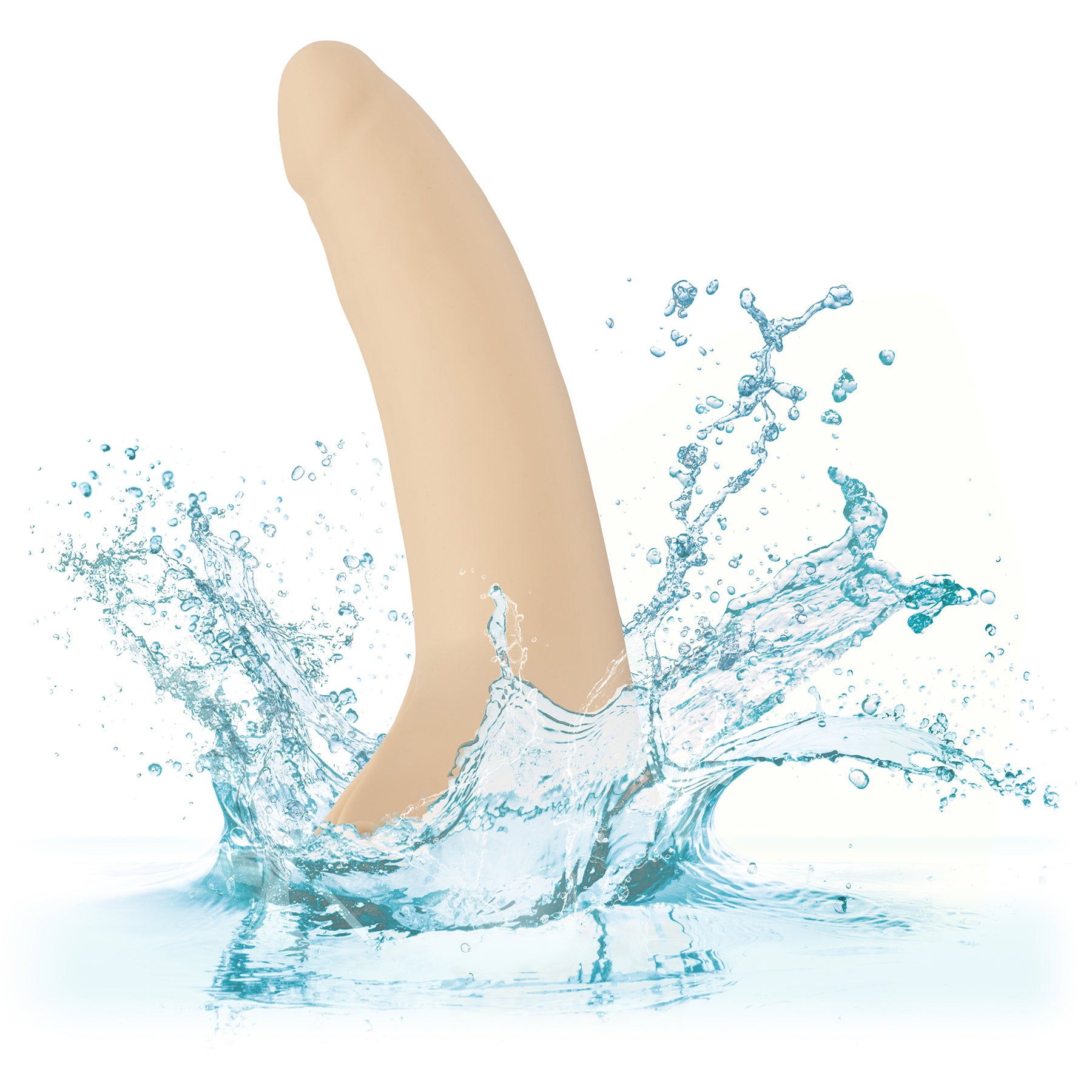 Accommodator Silicone Dong Oral Stimulation Penetrator By CalExotics - Vanilla