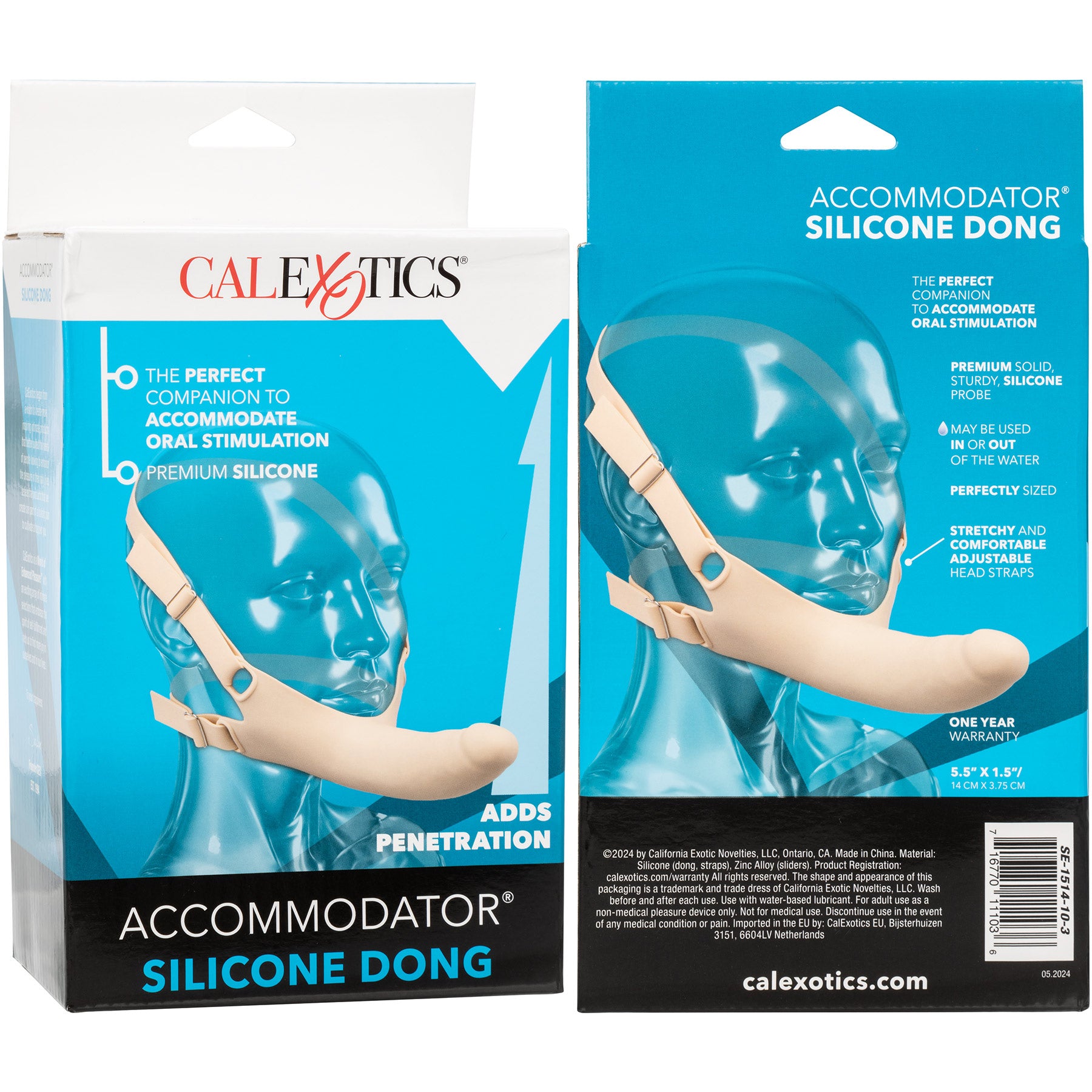 Accommodator Silicone Dong Oral Stimulation Penetrator By CalExotics - Vanilla