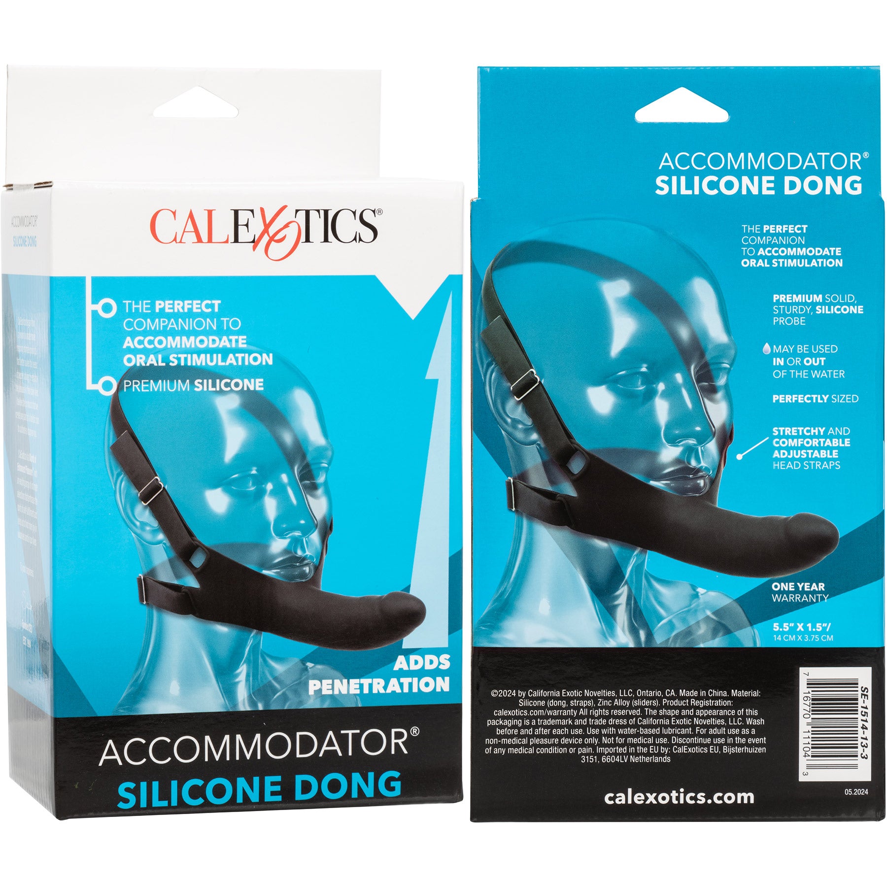 Accommodator Silicone Dong Oral Stimulation Penetrator By CalExotics - Black