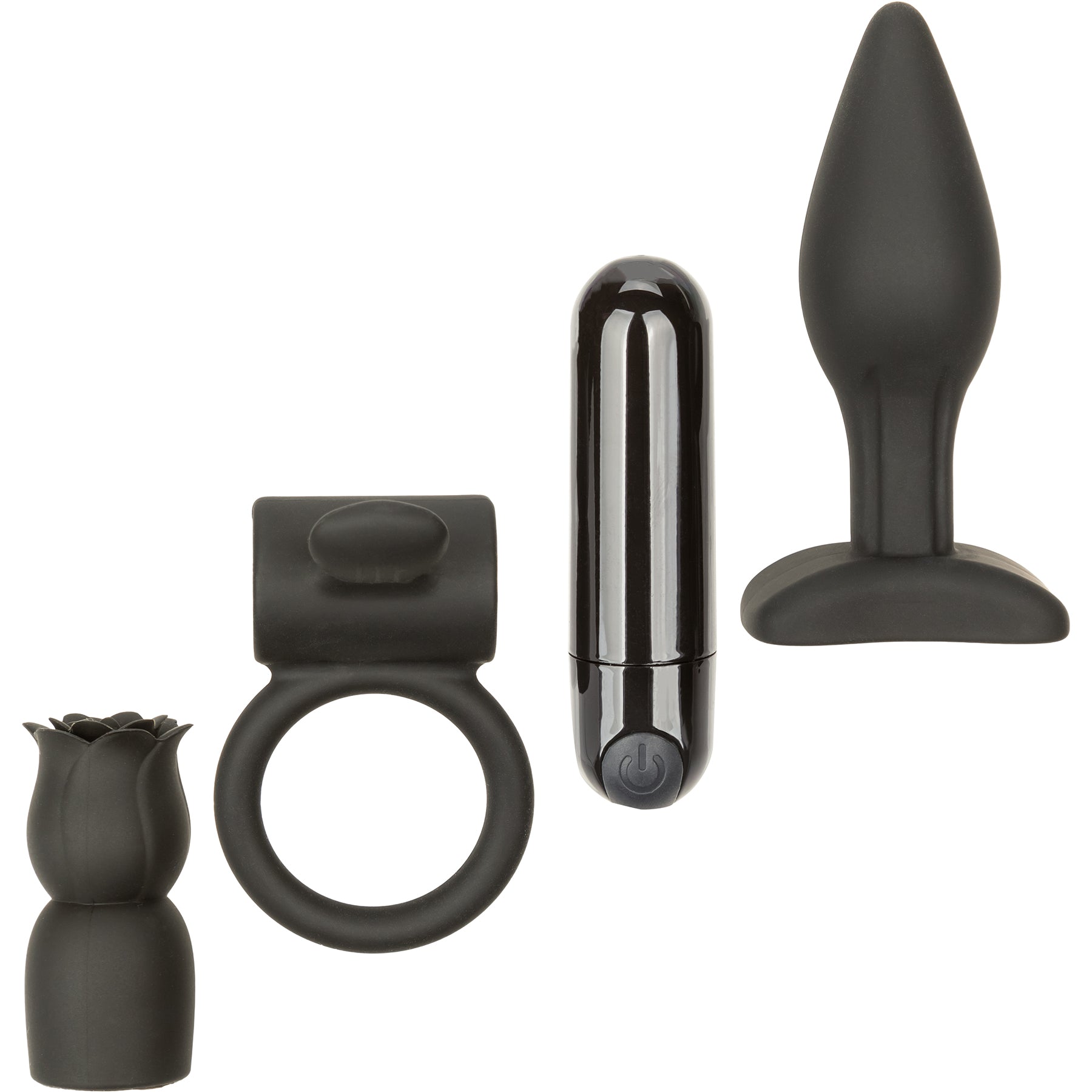 Pleasure Kits Allure Collection With Bullet, Teaser, Couples Ring & Anal Probe By CalExotics
