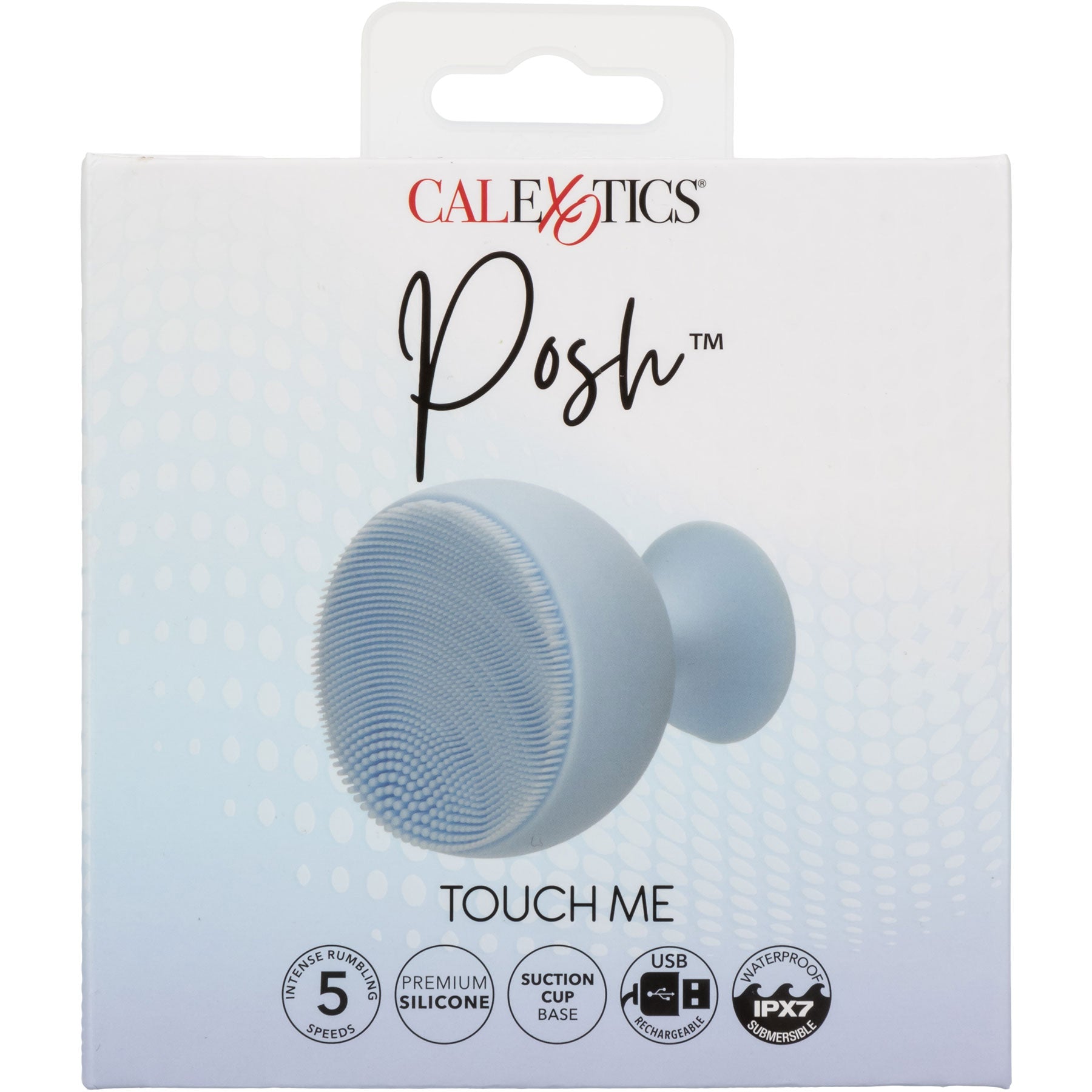 Posh™ Touch Me Rechargeable Silicone Vibrator With Suction Base By CalExotics