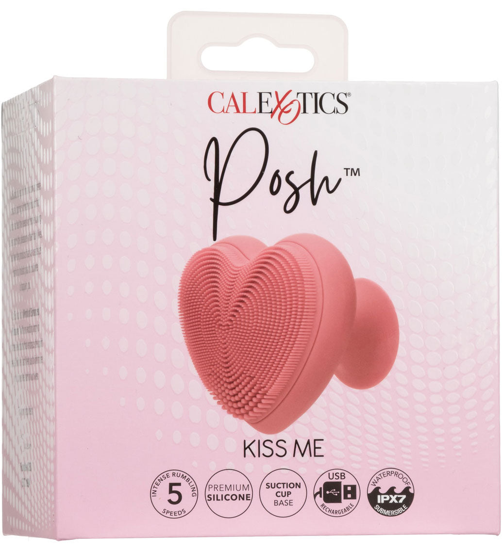 Posh™ Kiss Me Rechargeable Silicone Vibrator With Suction Base By CalExotics