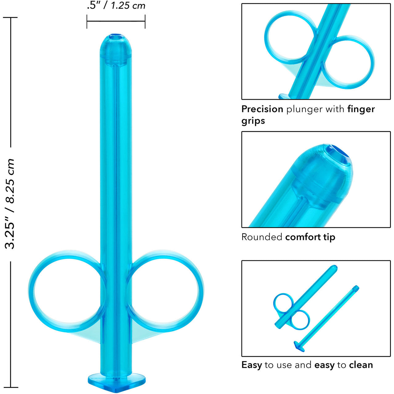 Lube Tube Lubricant Applicator, Set Of 2 By CalExotics - Blue