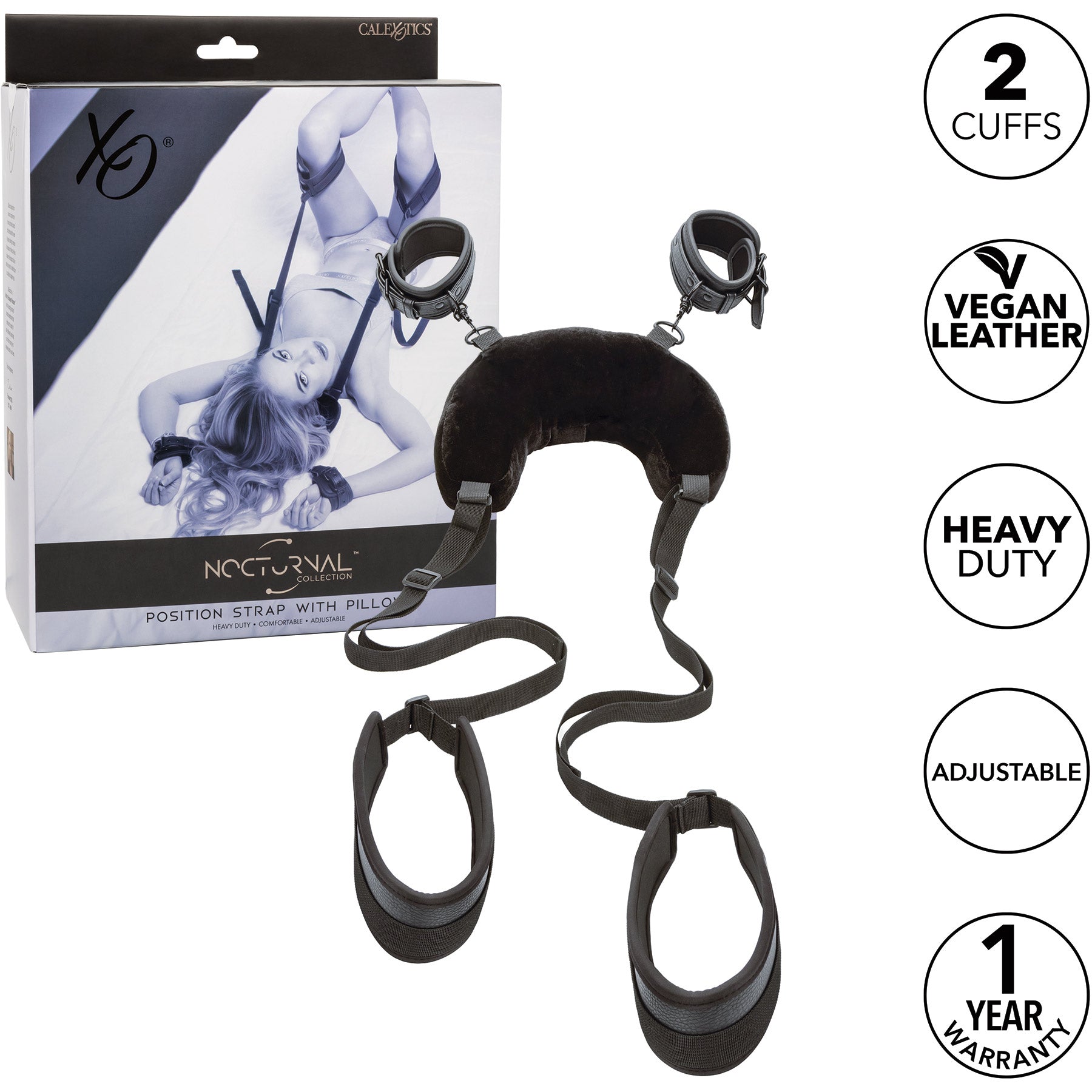 Nocturnal Collection Position Strap With Pillow By CalExotics