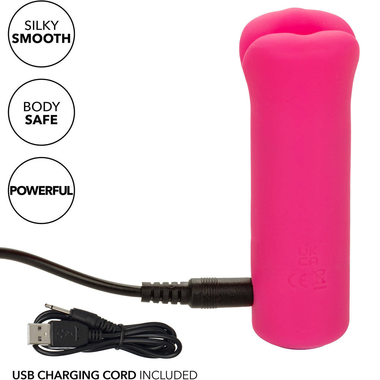 Kyst Lips Powerful Waterproof Rechargeable Bullet Vibrator By CalExotics - Pink
