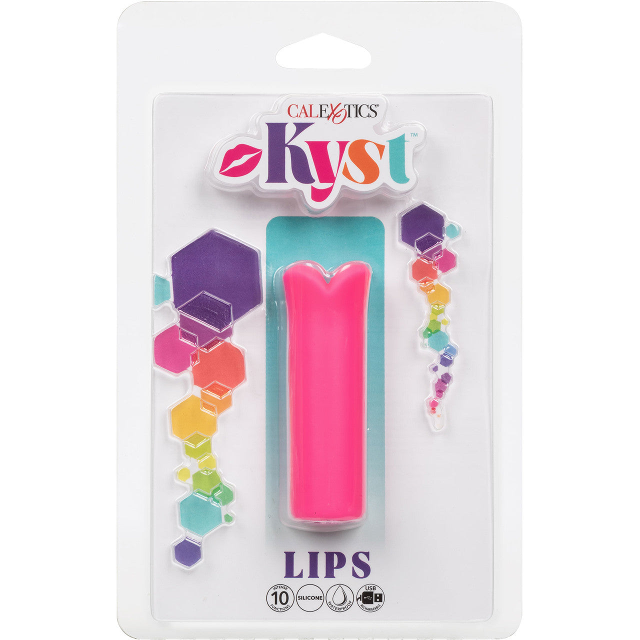 Kyst Lips Powerful Waterproof Rechargeable Bullet Vibrator By CalExotics - Pink