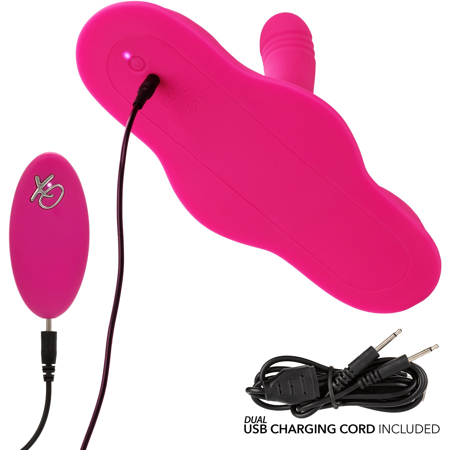 Triple Rider™ Remote Control Ecstasy Rumbler Triple Stim Vibrating Grinder By CalExotics