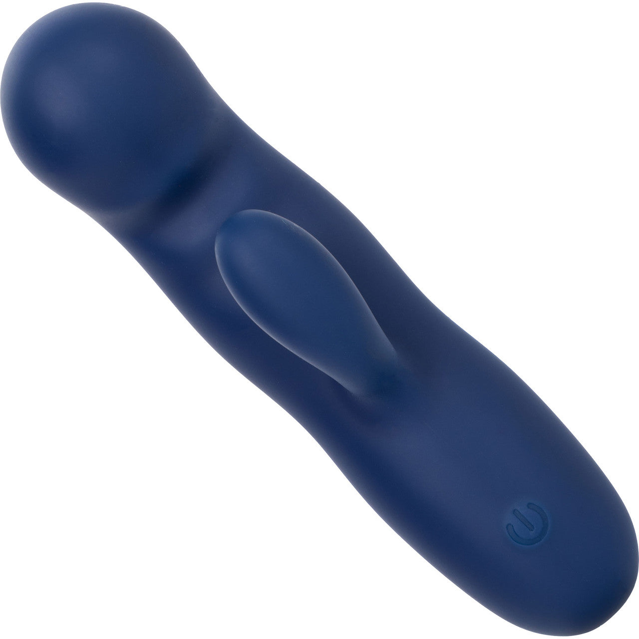 Cashmere Silk Duo Rechargeable Waterproof Silicone Rabbit Vibrator By CalExotics - Blue