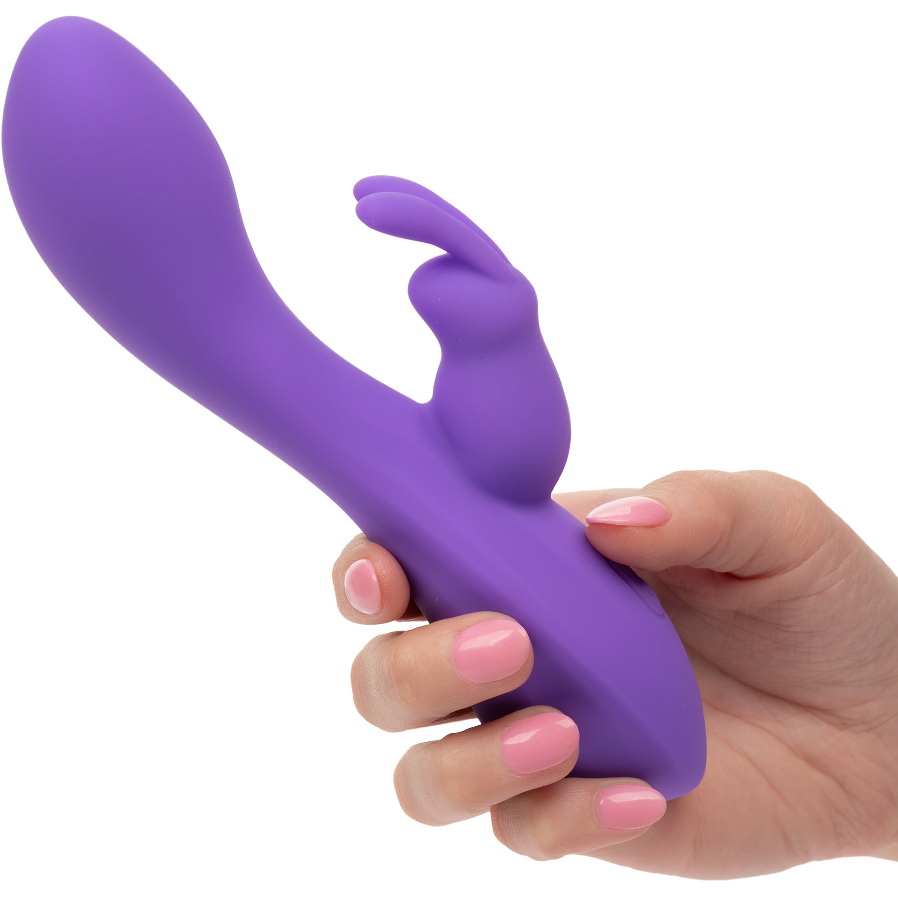 Flex Bend & Hold Double Rumbler Waterproof Silicone Rabbit Vibrator By CalExotics