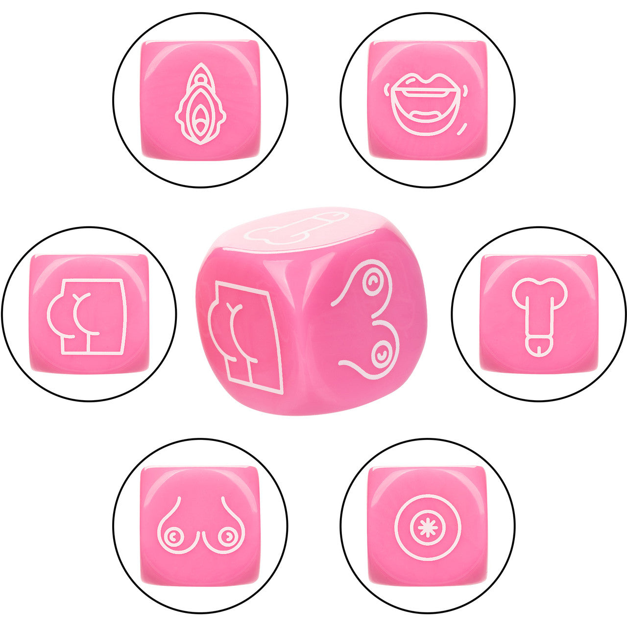 Naughty Bits Roll With It Icon-Based Sex Dice Game By CalExotics