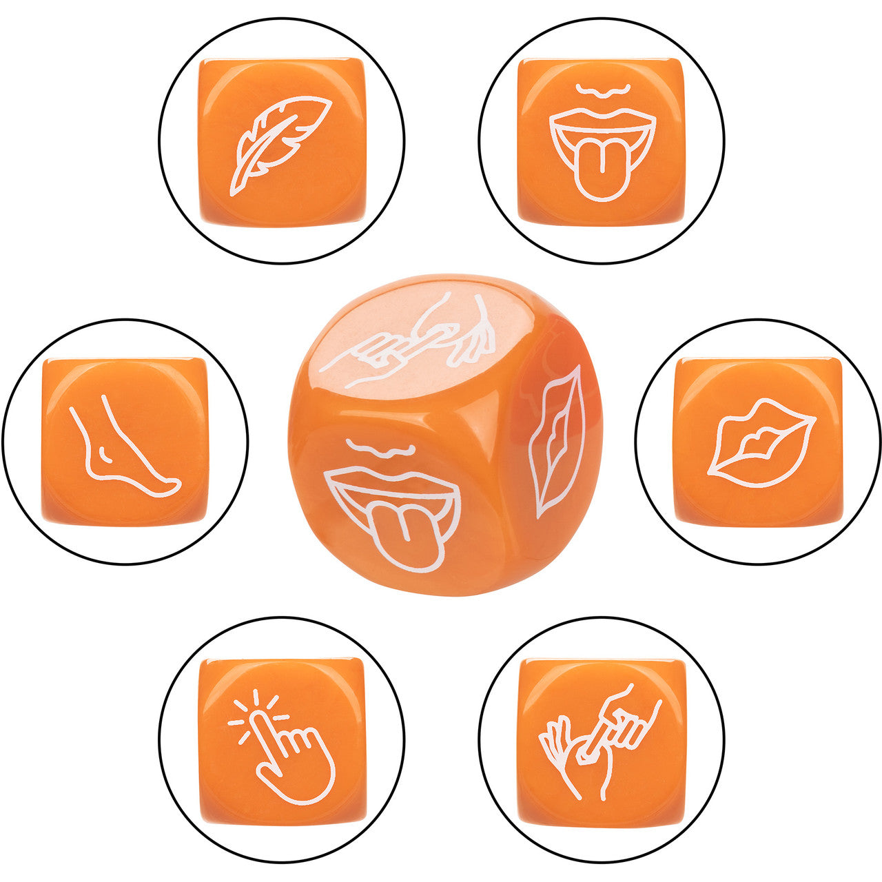 Naughty Bits Roll With It Icon-Based Sex Dice Game By CalExotics