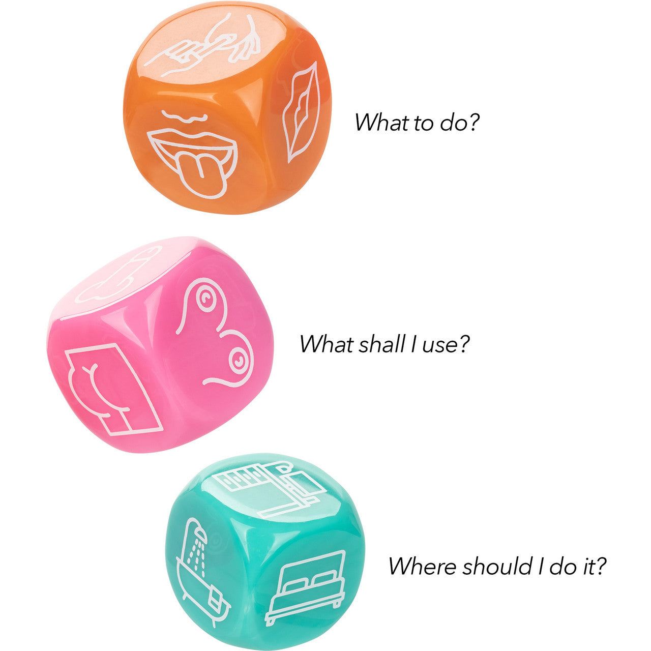 Naughty Bits Roll With It Icon-Based Sex Dice Game By CalExotics