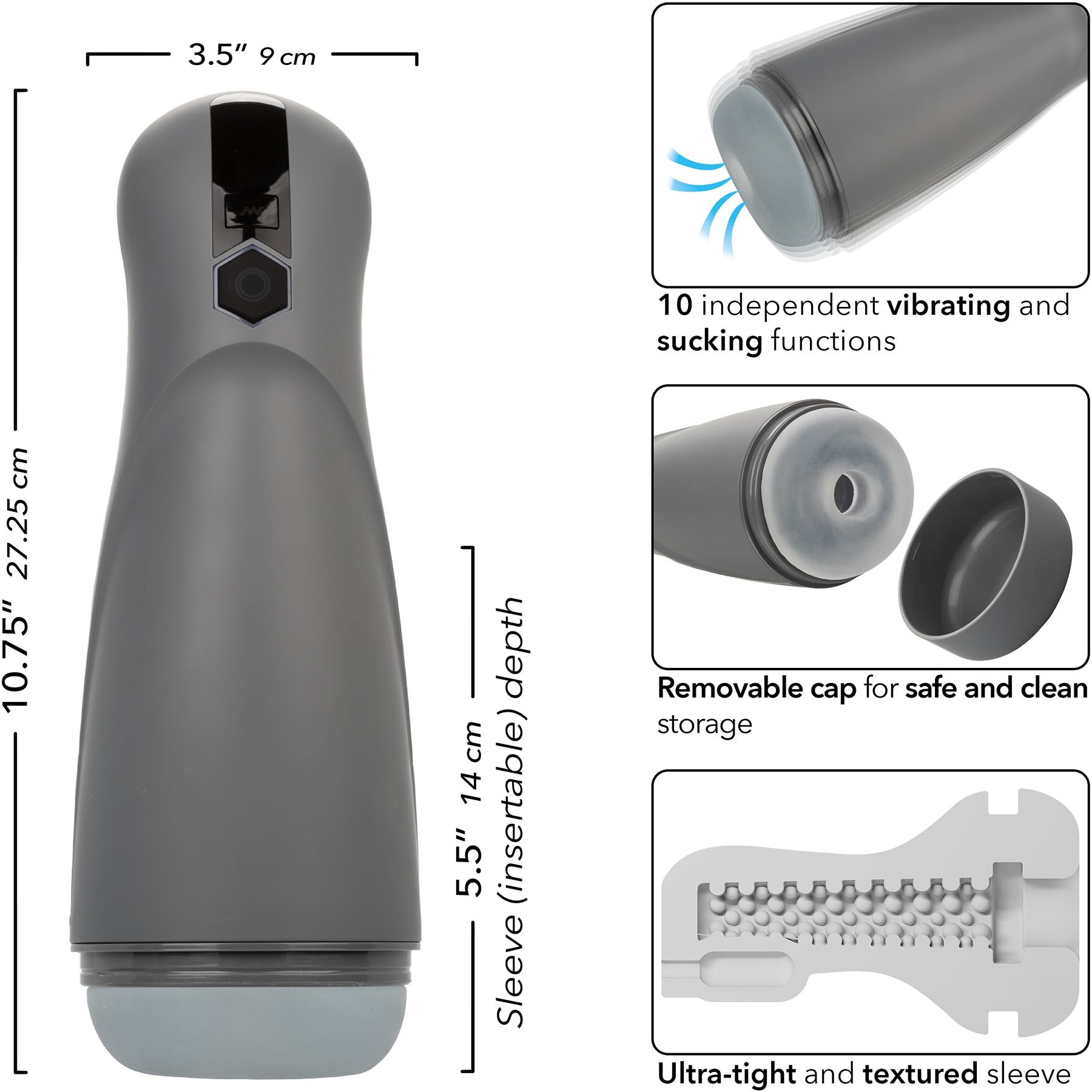 Milk Master™ Automatic Milker Vibrating Sucking Penis Masturbator By CalExotics