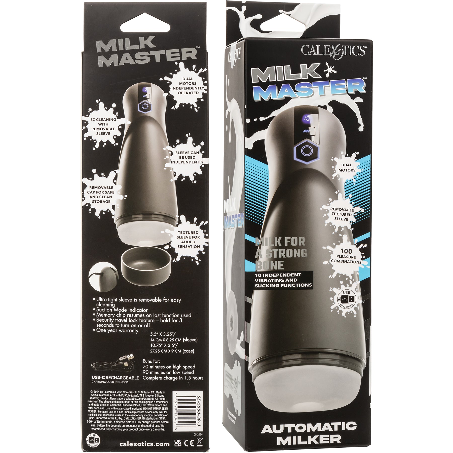 Milk Master™ Automatic Milker Vibrating Sucking Penis Masturbator By CalExotics