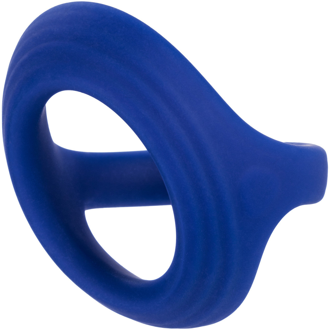 Admiral Cock & Ball Silicone Dual Cock Ring By CalExotics - Blue