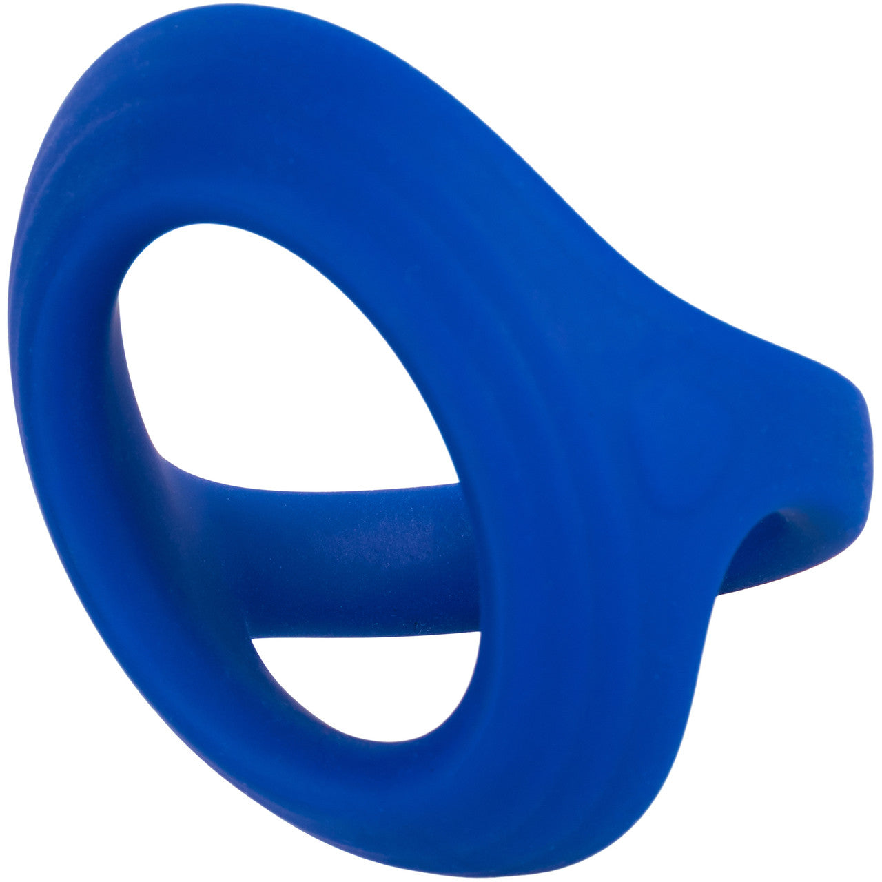 Admiral Cock & Ball Silicone Dual Cock Ring By CalExotics - Blue