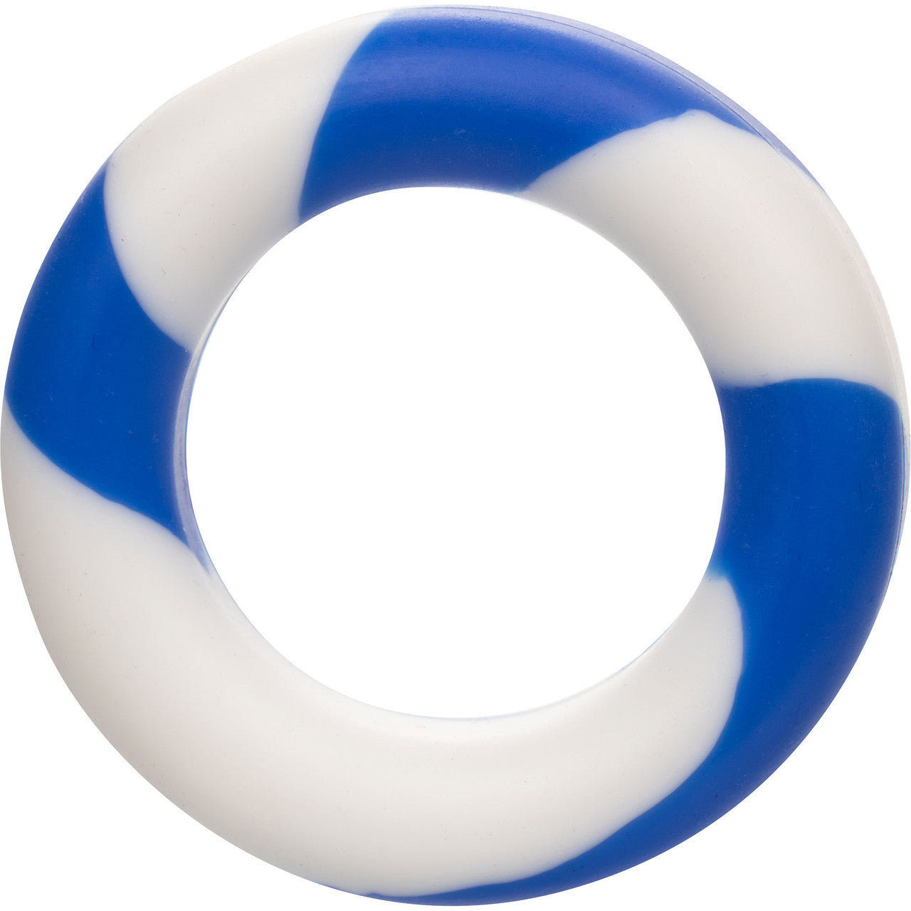 Admiral Silicone 2-Piece Cock Ring Set - Blue & White