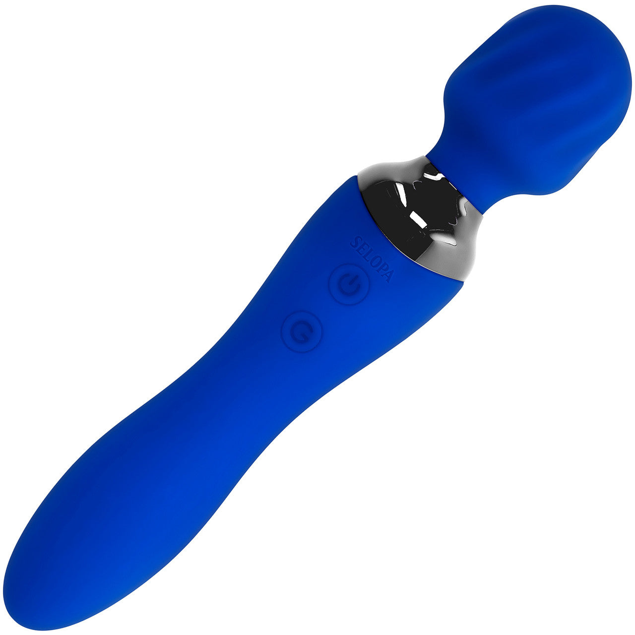 Selopa Blue Belle Silicone Dual End Wand Style Vibrator Selopa Blue Belle Silicone Dual End Wand Style Vibrator