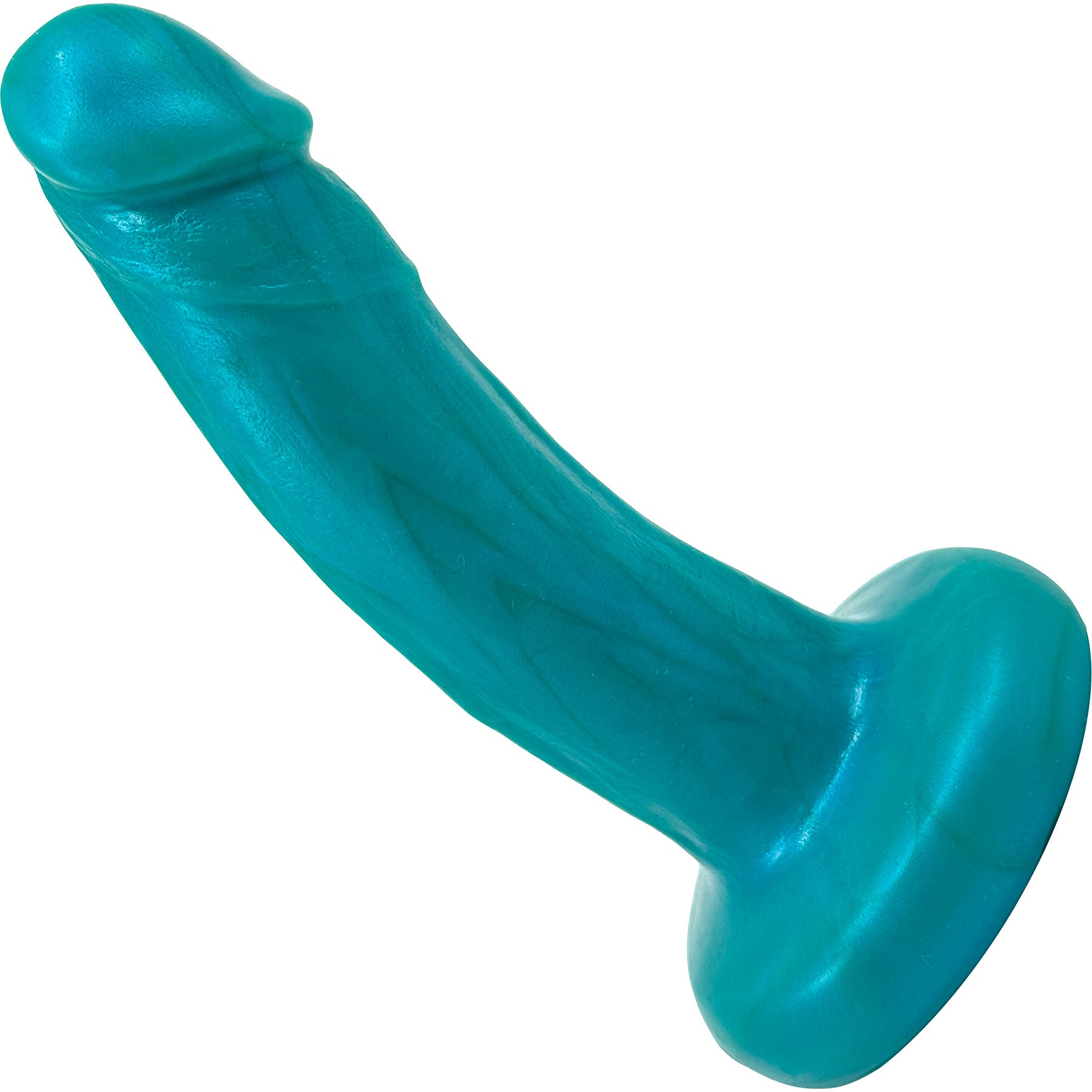 Small Realistic Bent Silicone Dildo By Vixen - Lagoon
