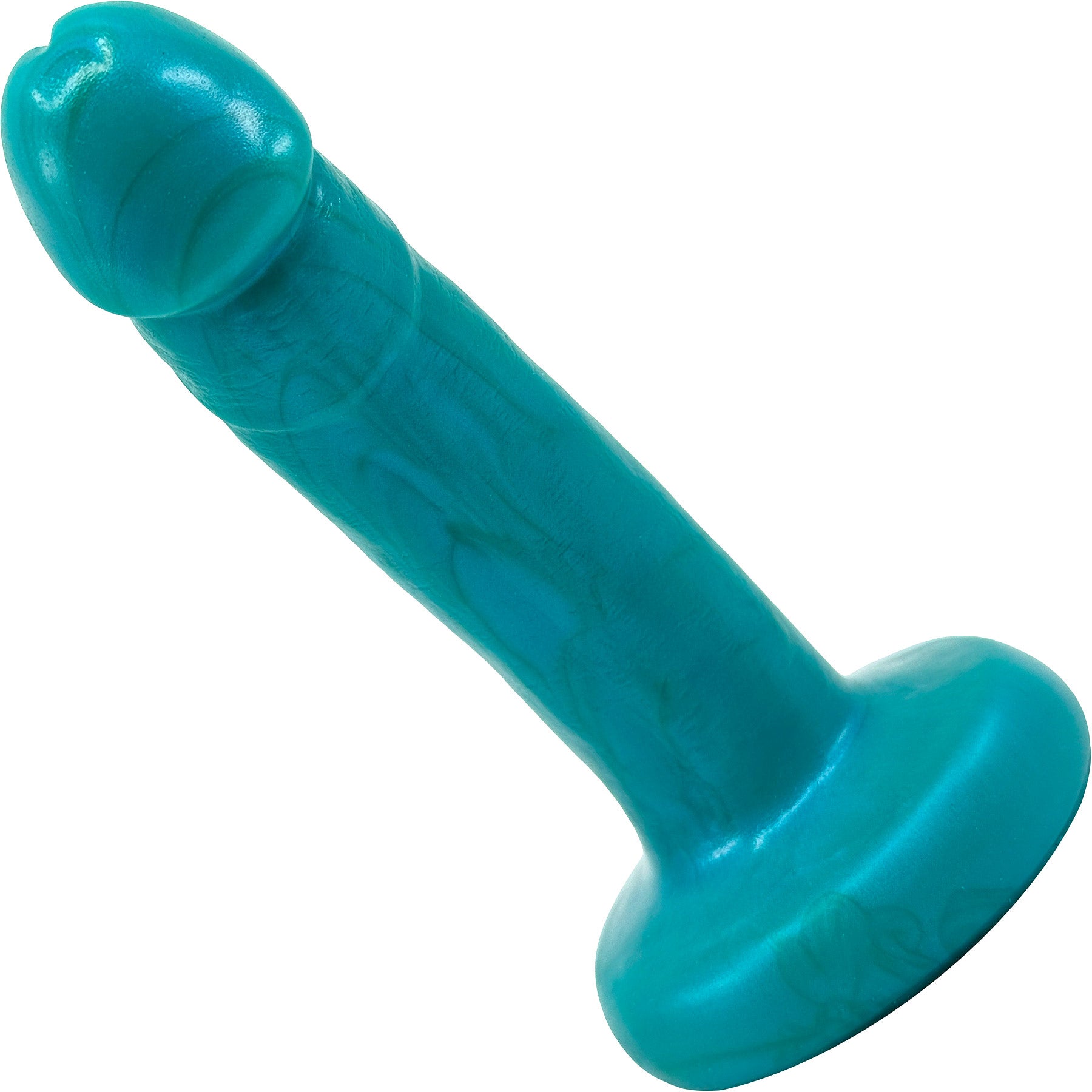 Small Realistic Bent Silicone Dildo By Vixen - Lagoon