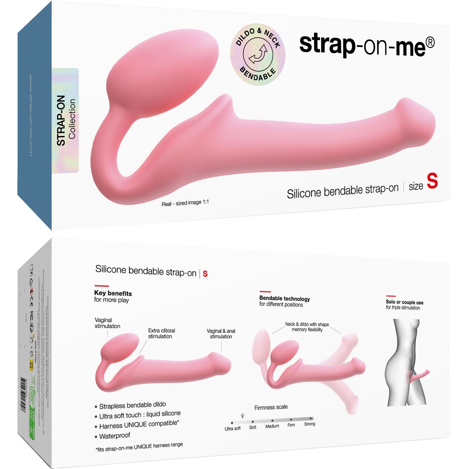 Strap-on-Me Silicone Strapless Strap-On - Small Box