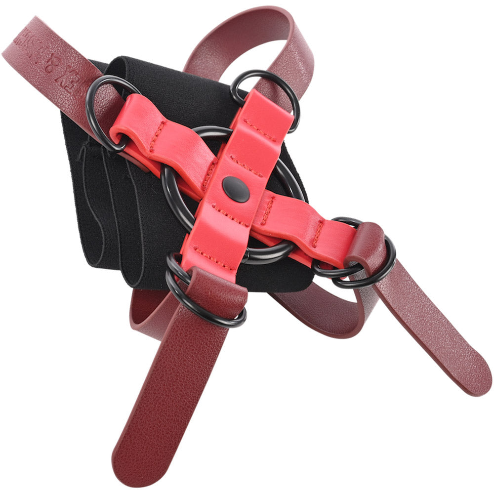 Sex & Mischief Ex's & Oh's Cross Cuffs By Sportsheets