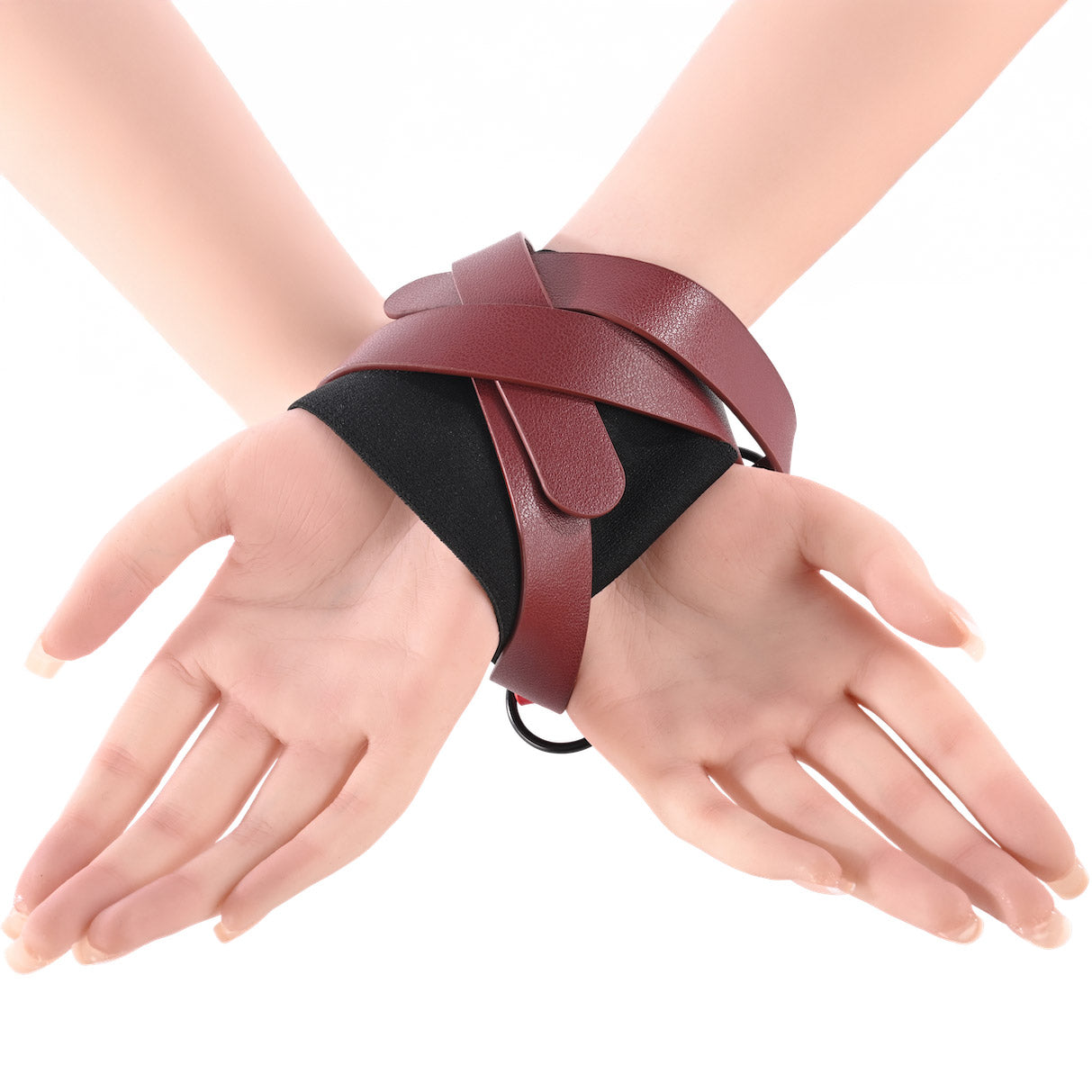 Sex & Mischief Ex's & Oh's Cross Cuffs By Sportsheets