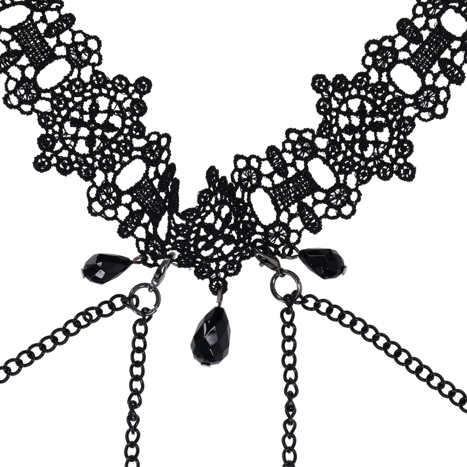 Sex & Mischief Lace Collar With Nipple Ties